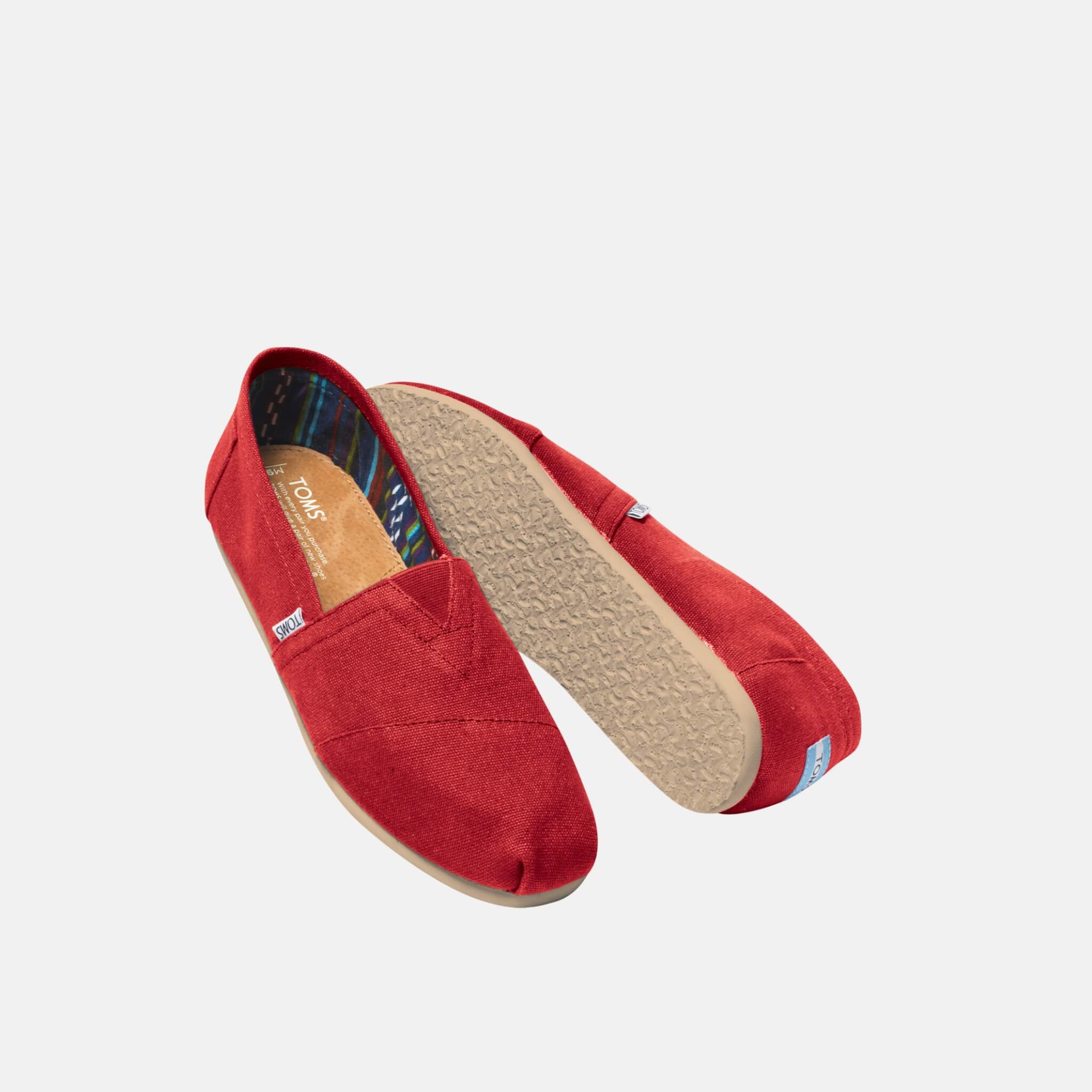 Pánské červené TOMS Core Classics Alpargata