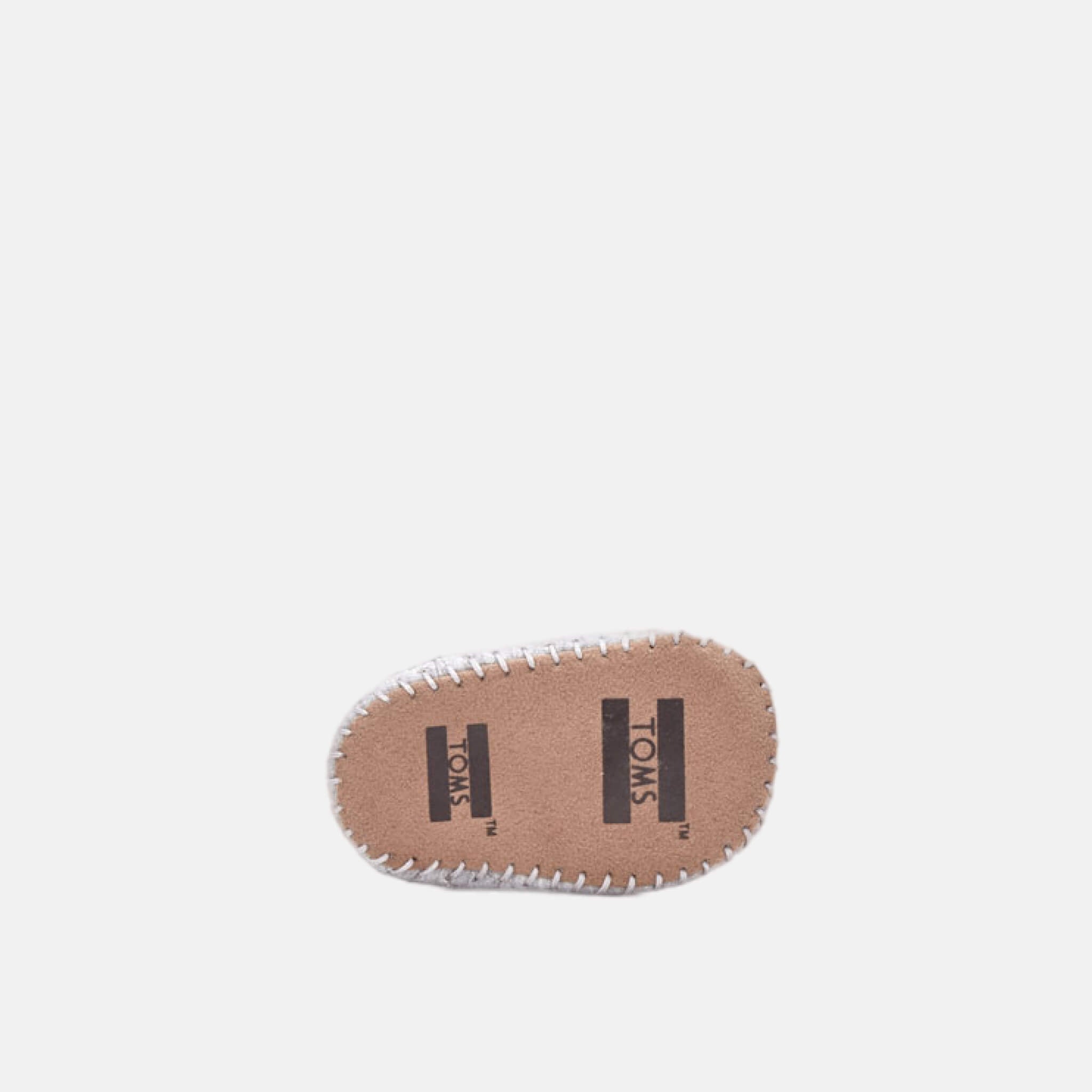 Dětské šedé TOMS Jersey Tiny Crib Alpargata