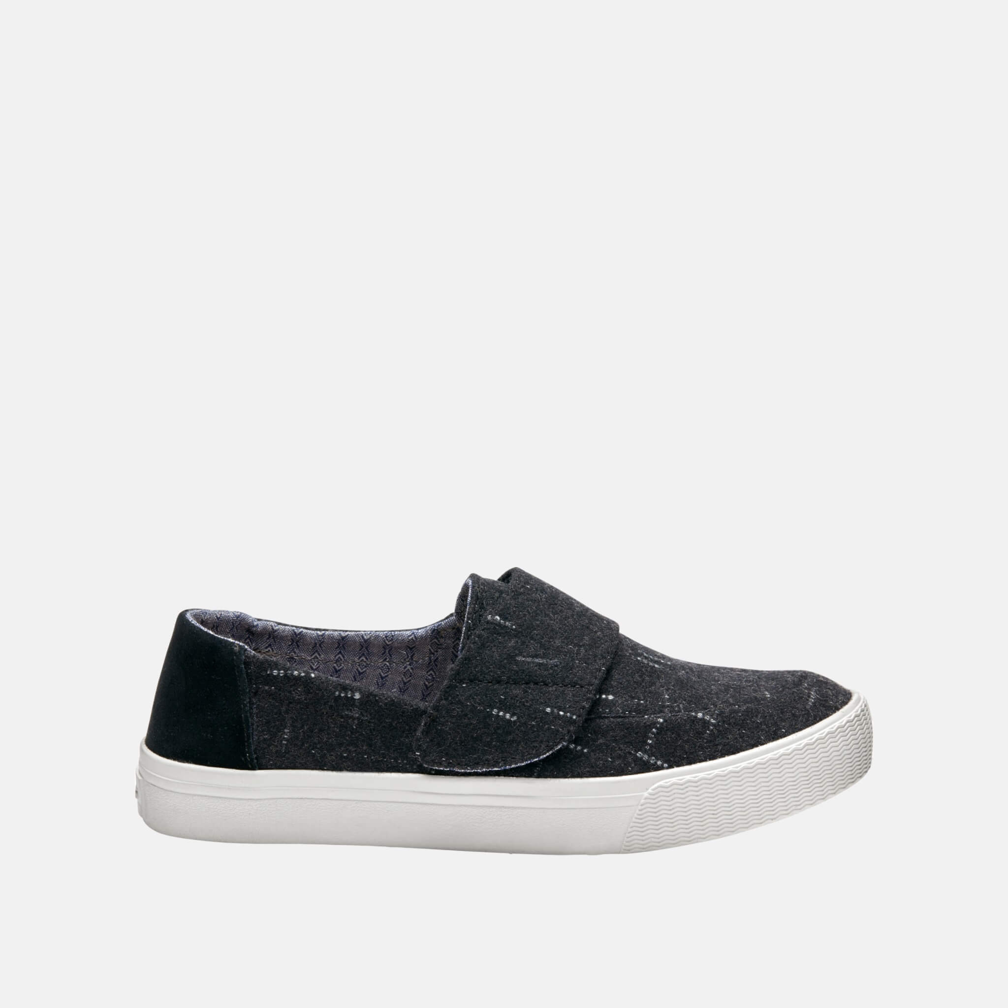 Černé dámské vlněné TOMS Altair Slip-on s tečkami
