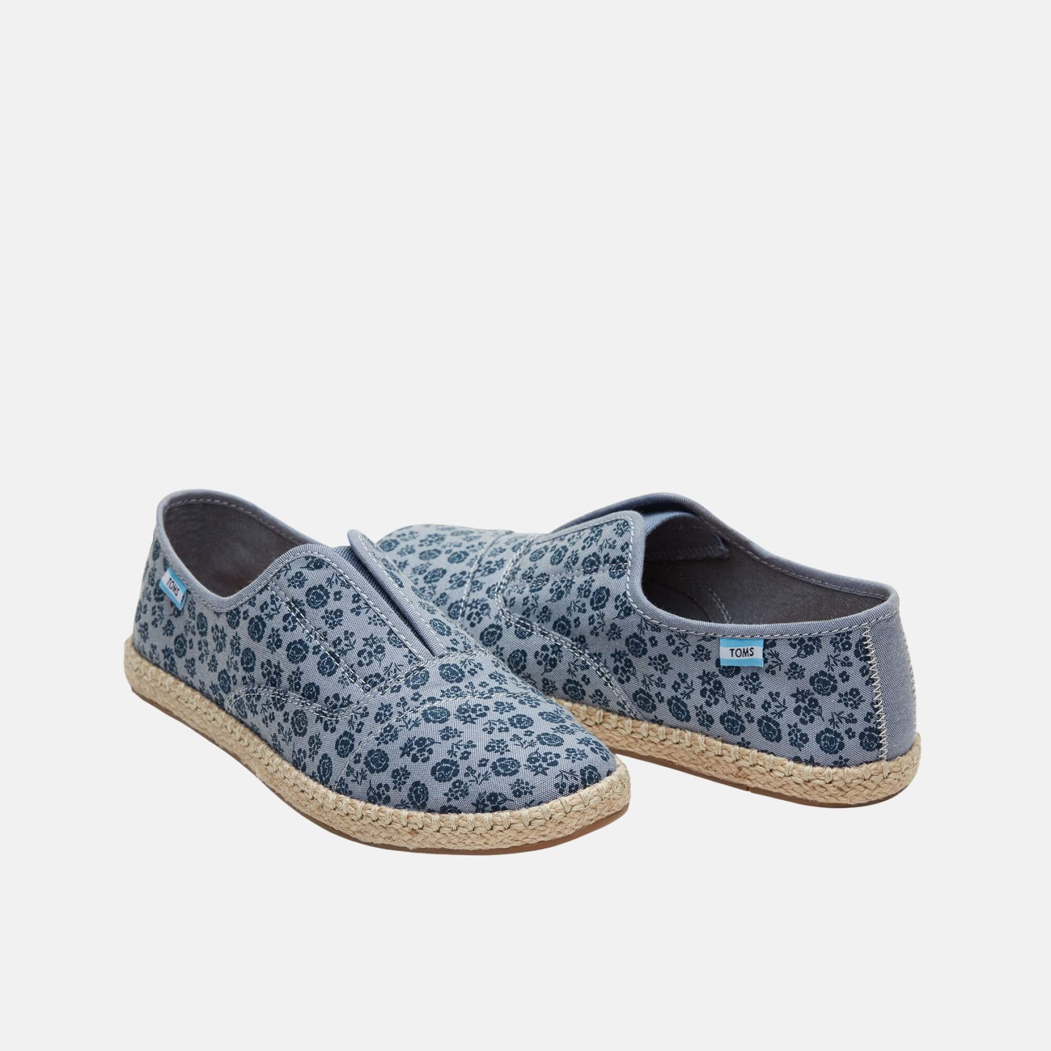 Dámské modré tenisky TOMS Floral Palmera