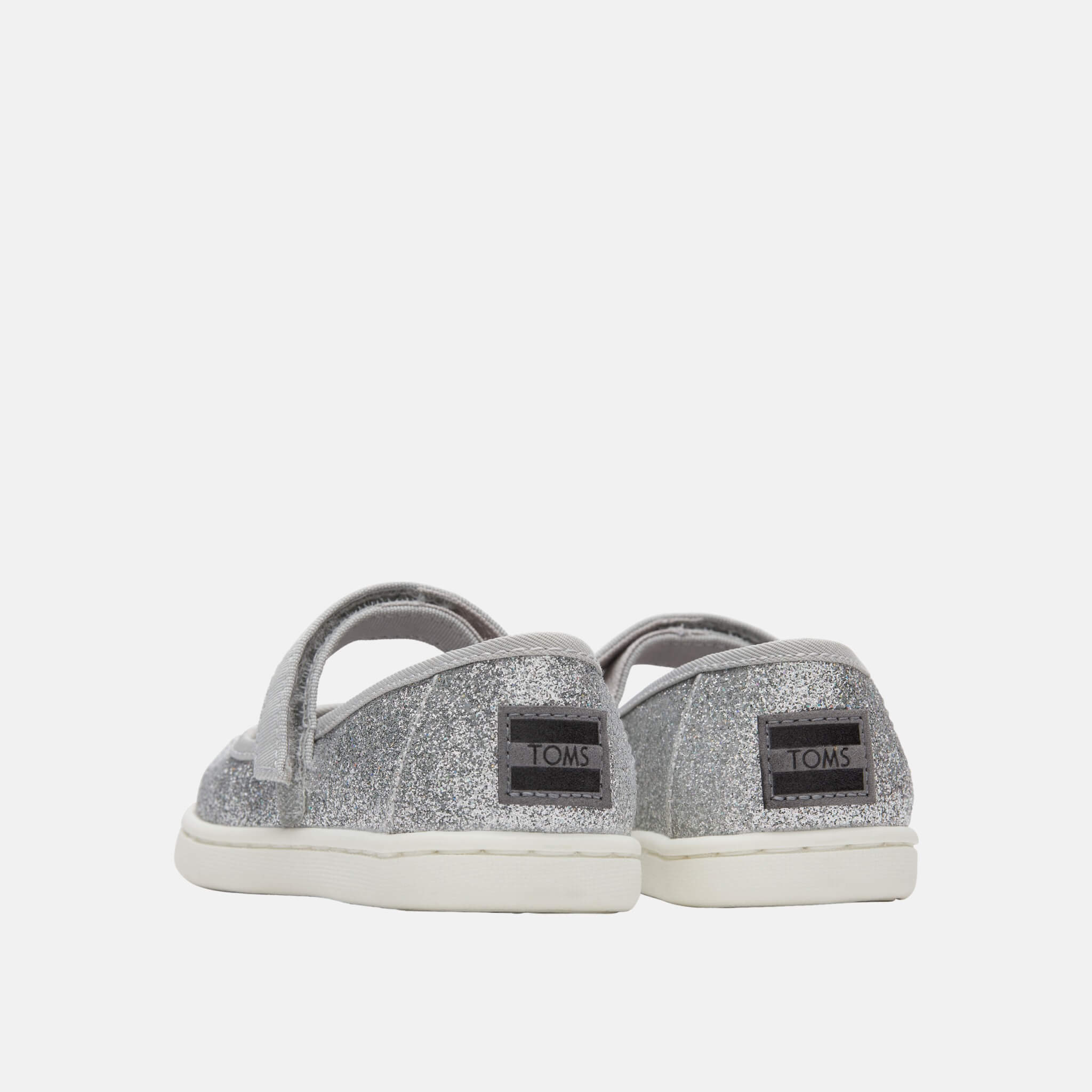 Dětské stříbrné balerínky TOMS Tiny Mary Jane