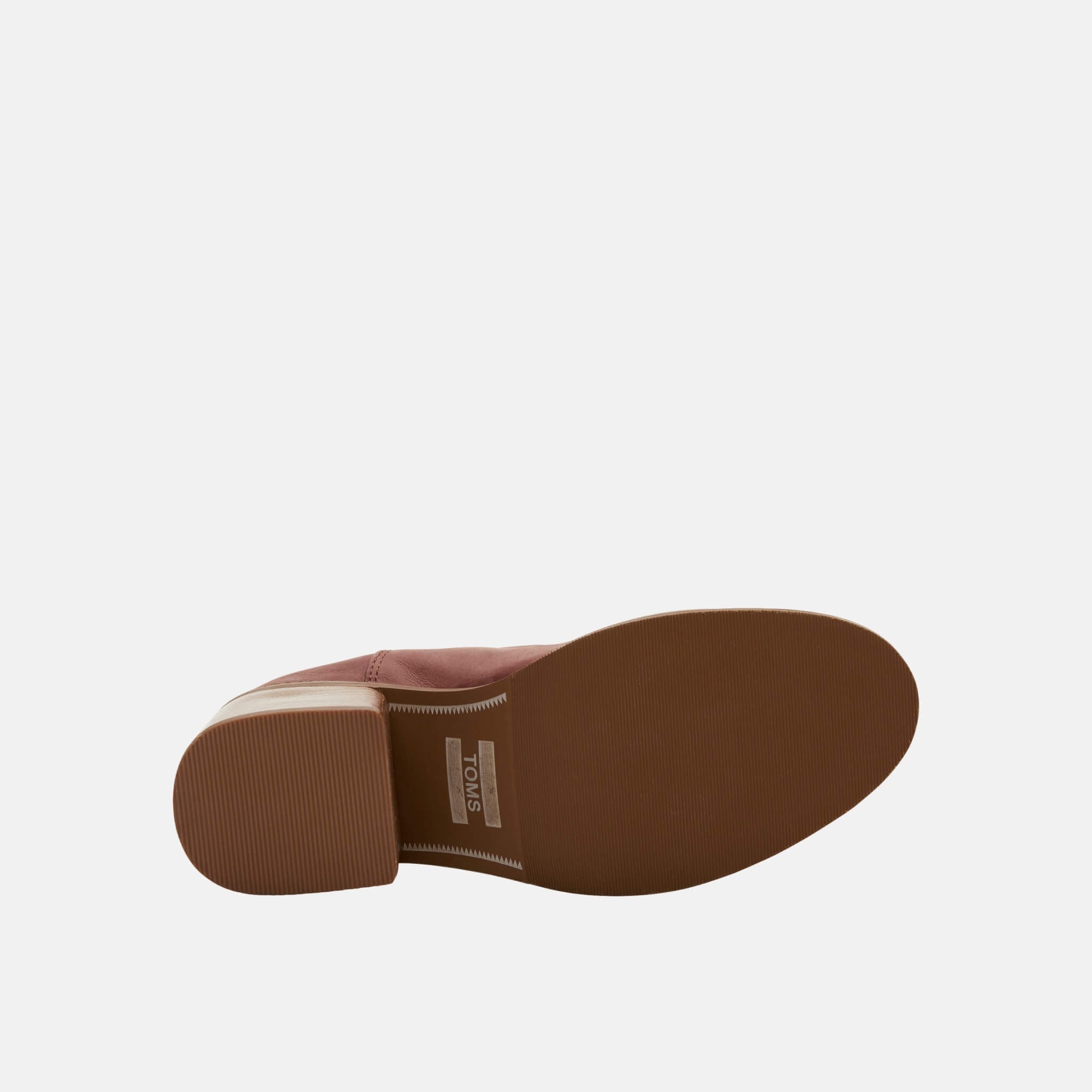 Dámské hnědé boty na podpatku TOMS Leather Esme