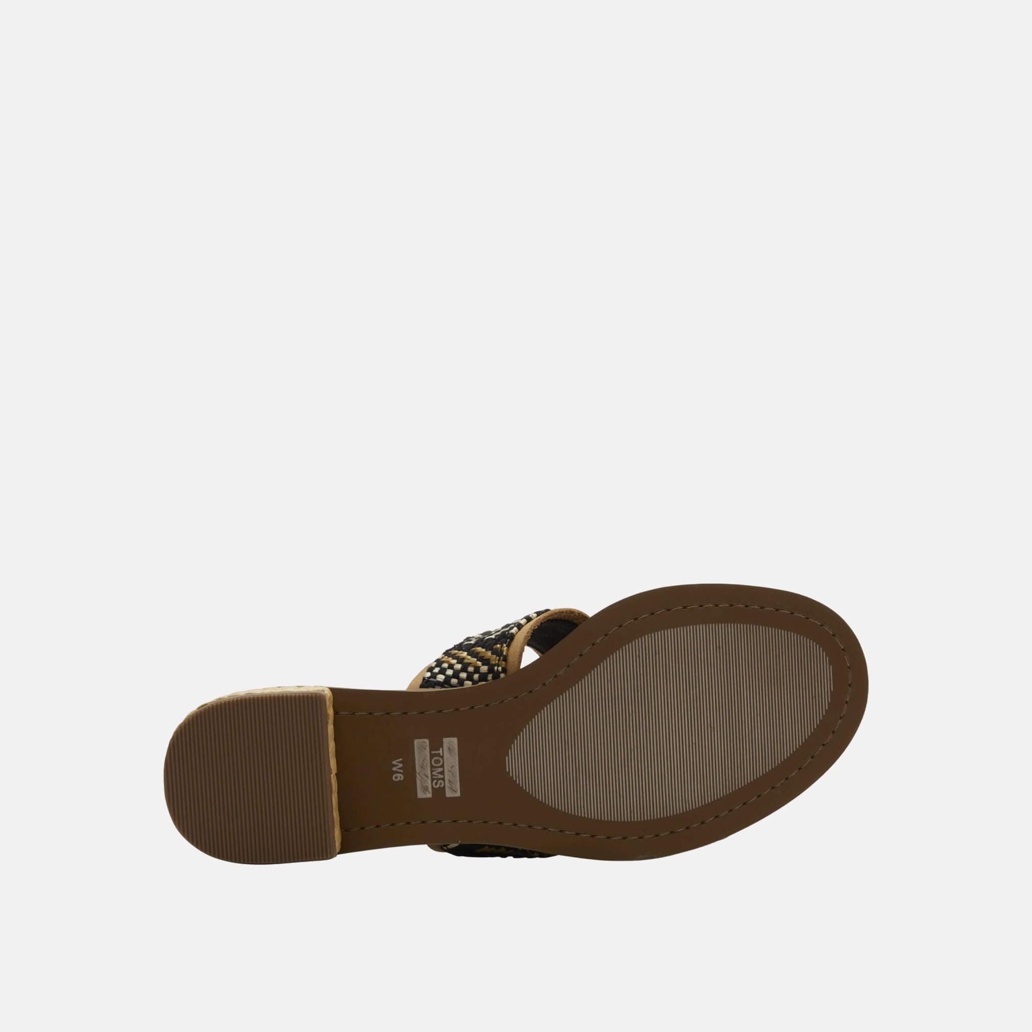 Dámské černobílé pantofle na podpatku TOMS Mariposa Sandals