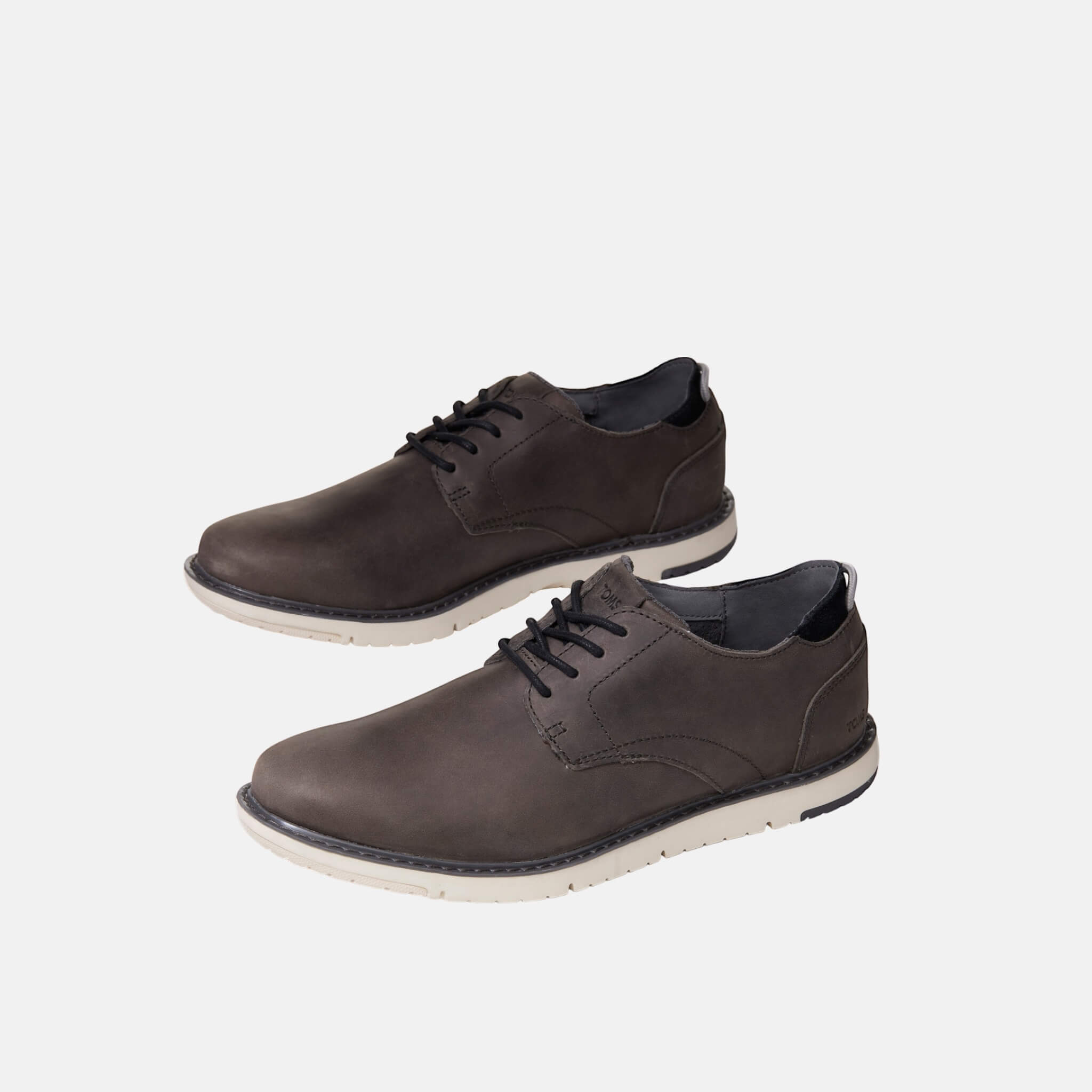 Pánské černé kožené polobotky TOMS Navi Oxford