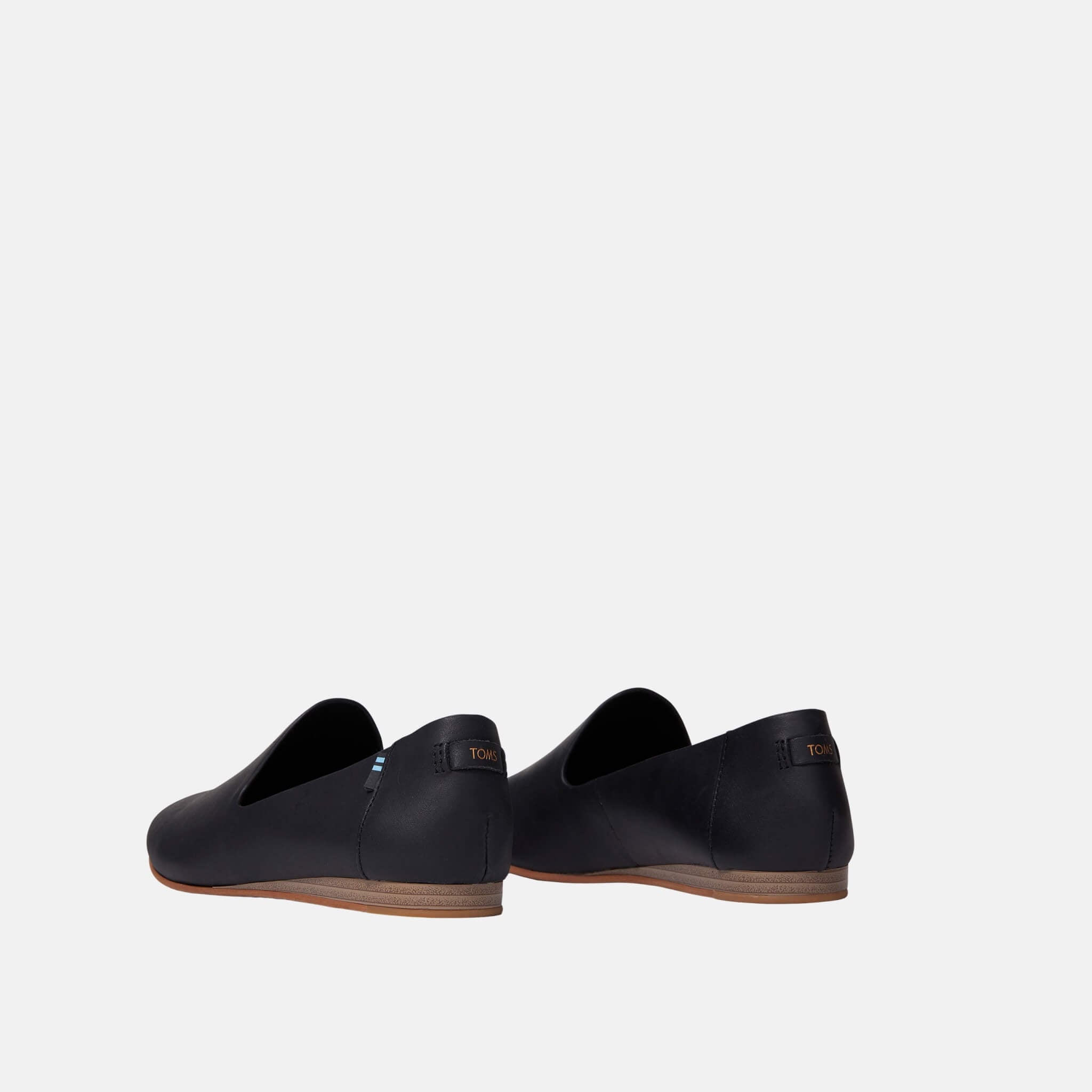 Dámské černé kožené balerínky TOMS Darcy