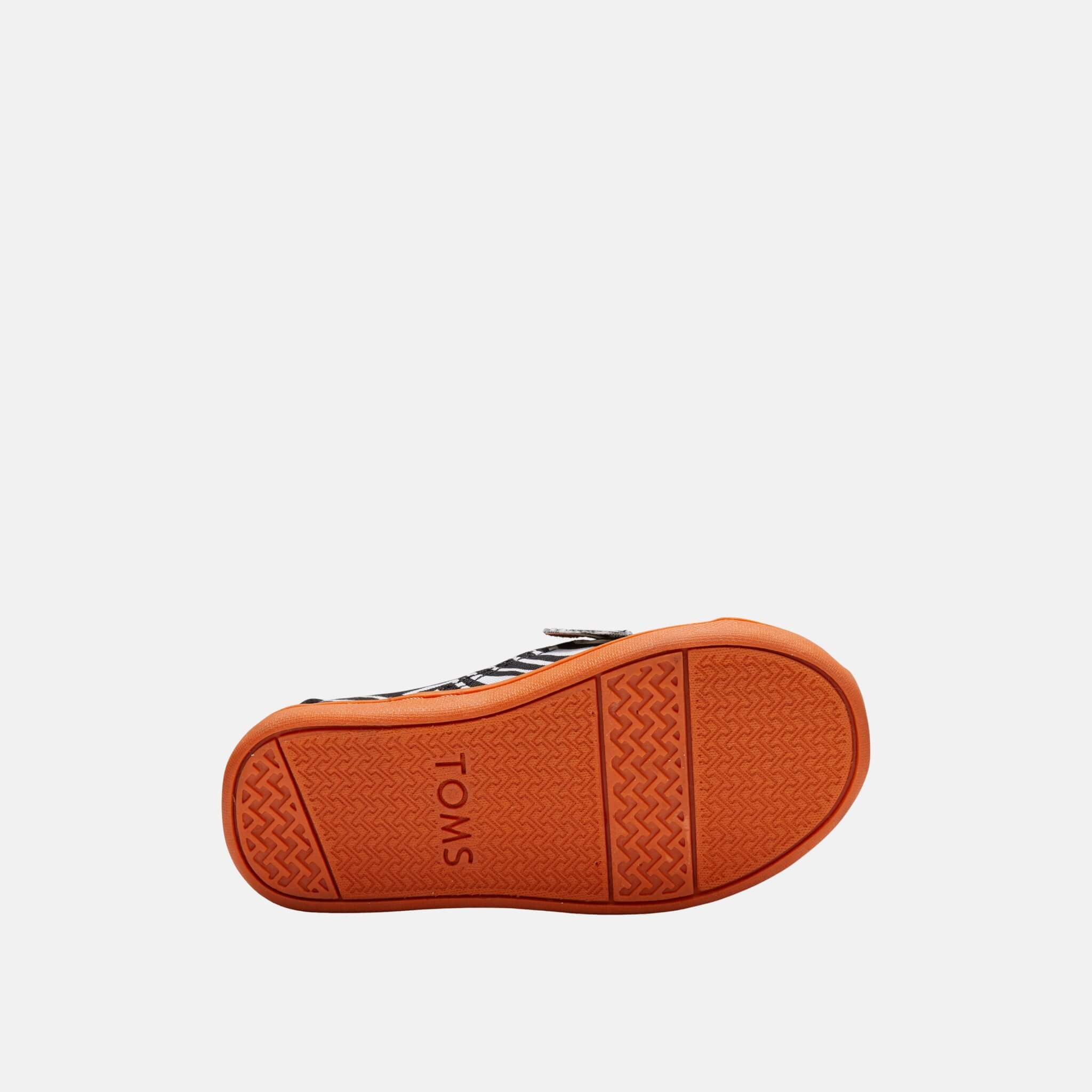 Dětské černo-bílé espadrilky TOMS Tiny Alpargata Twin Gore