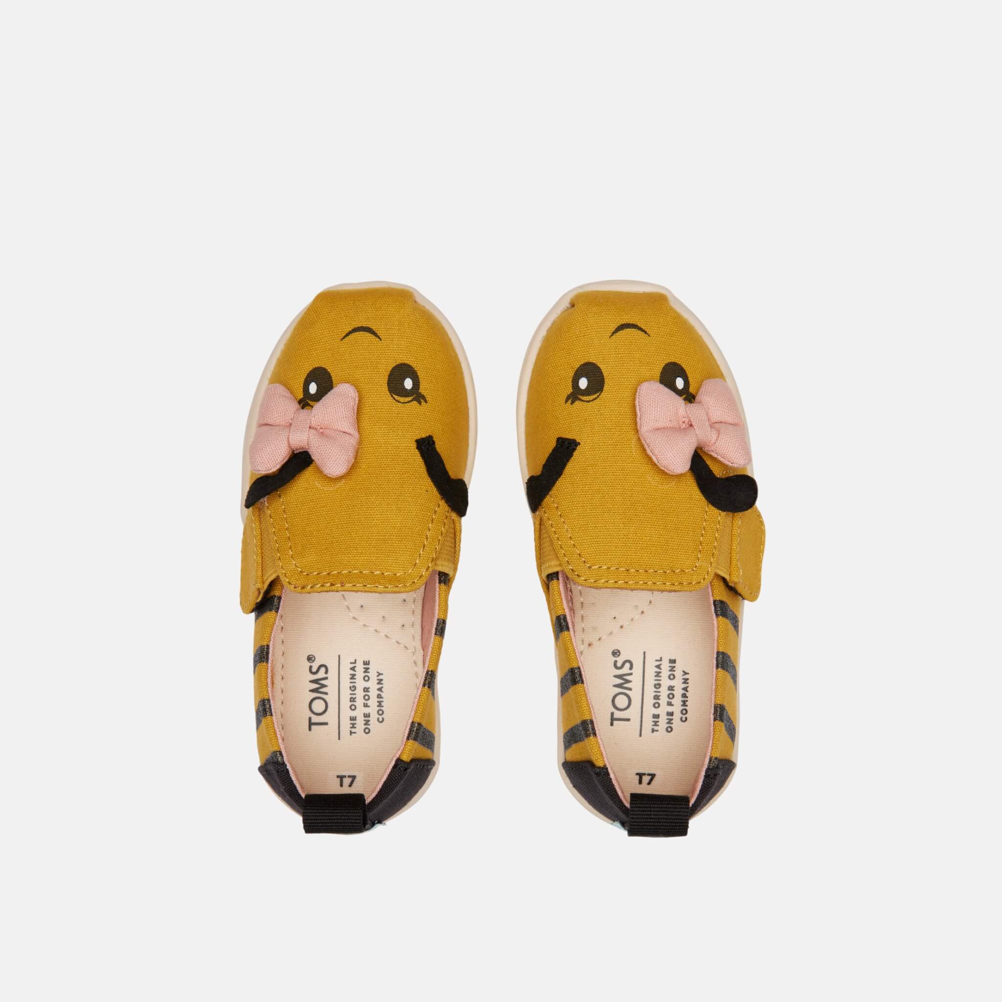 Dětské žluté espadrilky TOMS Tiny Alpargata Twin Gore