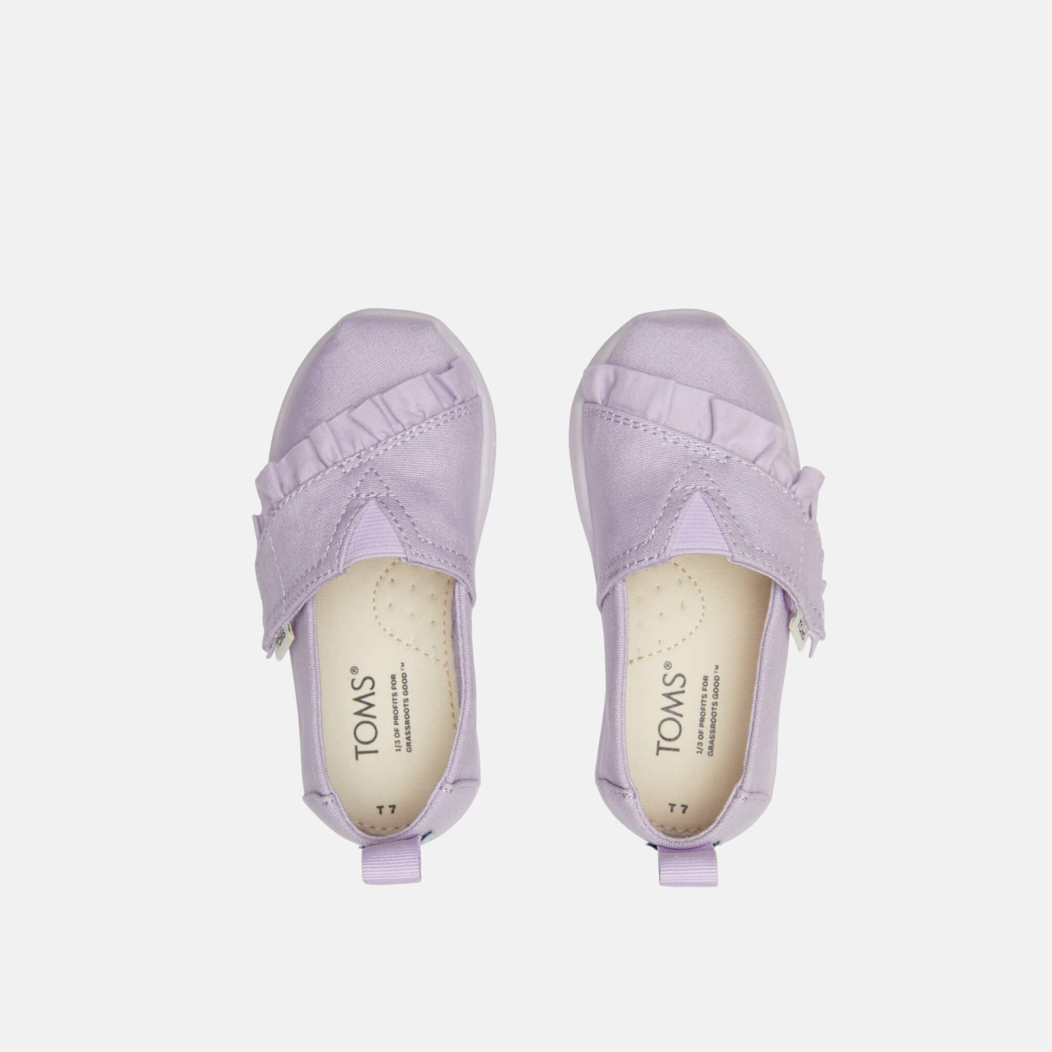 Dětské fialové espadrilky TOMS Tiny Alpargata