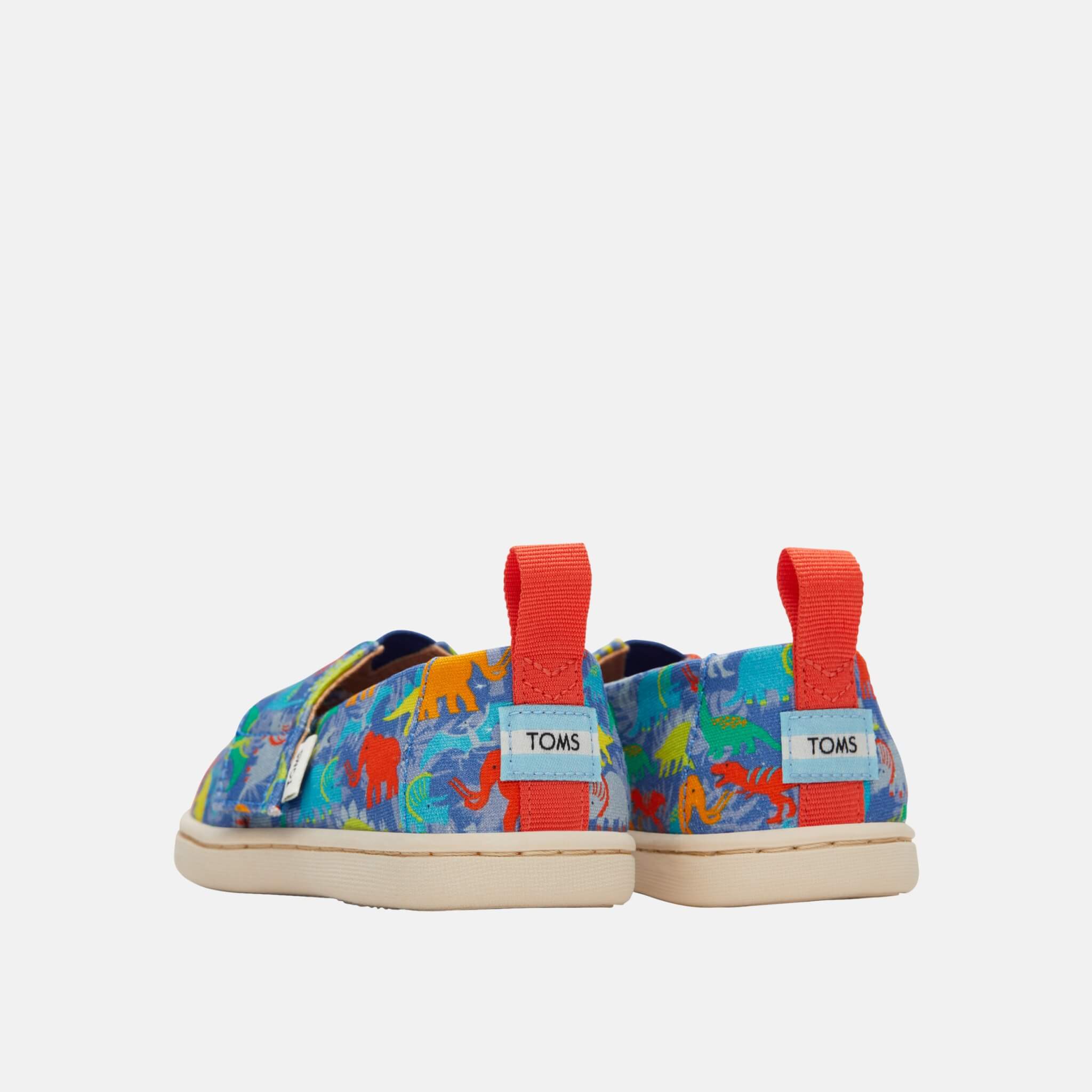 Dětské modré espadrilky s dinosaury TOMS Tiny Alpargata