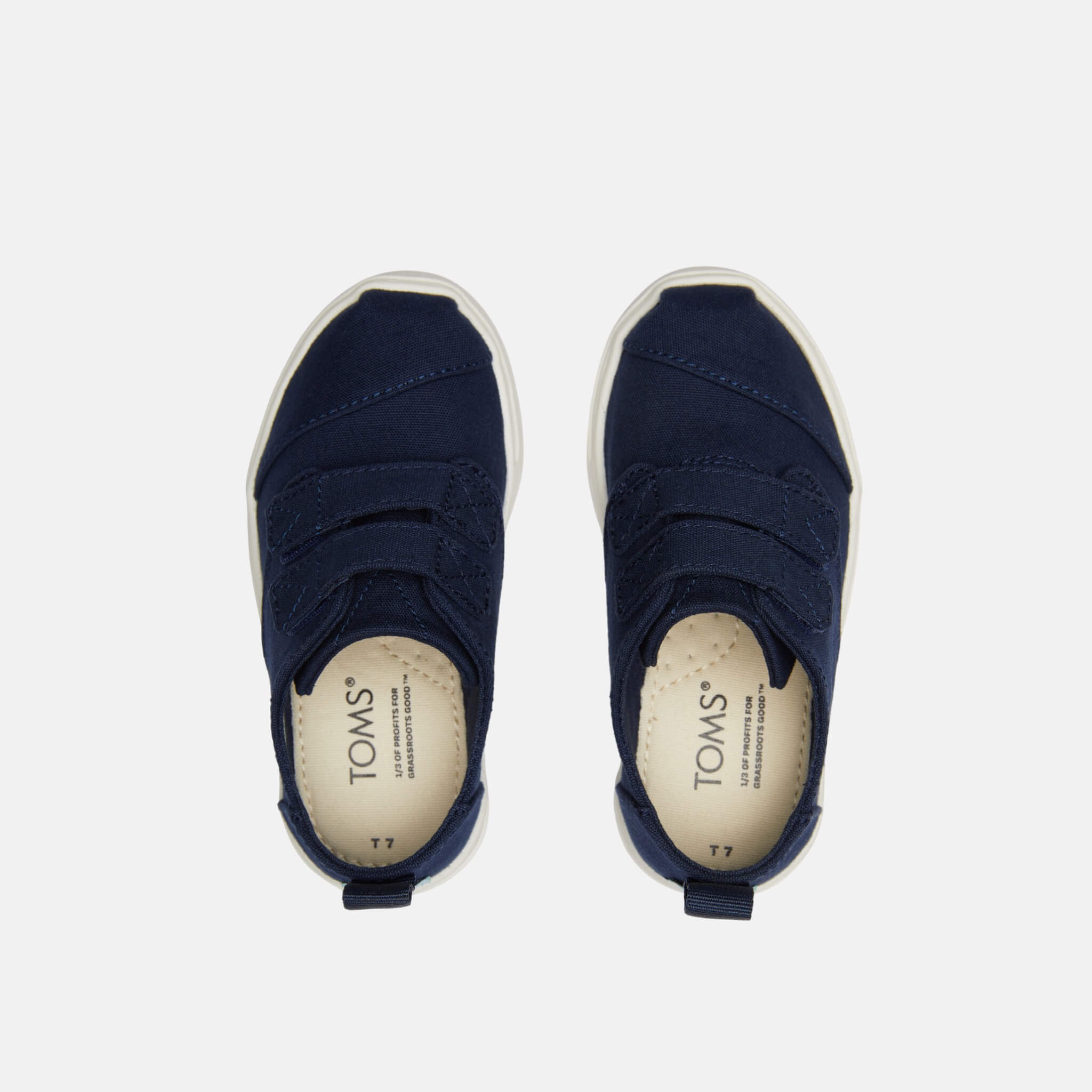 Dětské modré tenisky TOMS Tiny Cordones Cupsole Double Strap