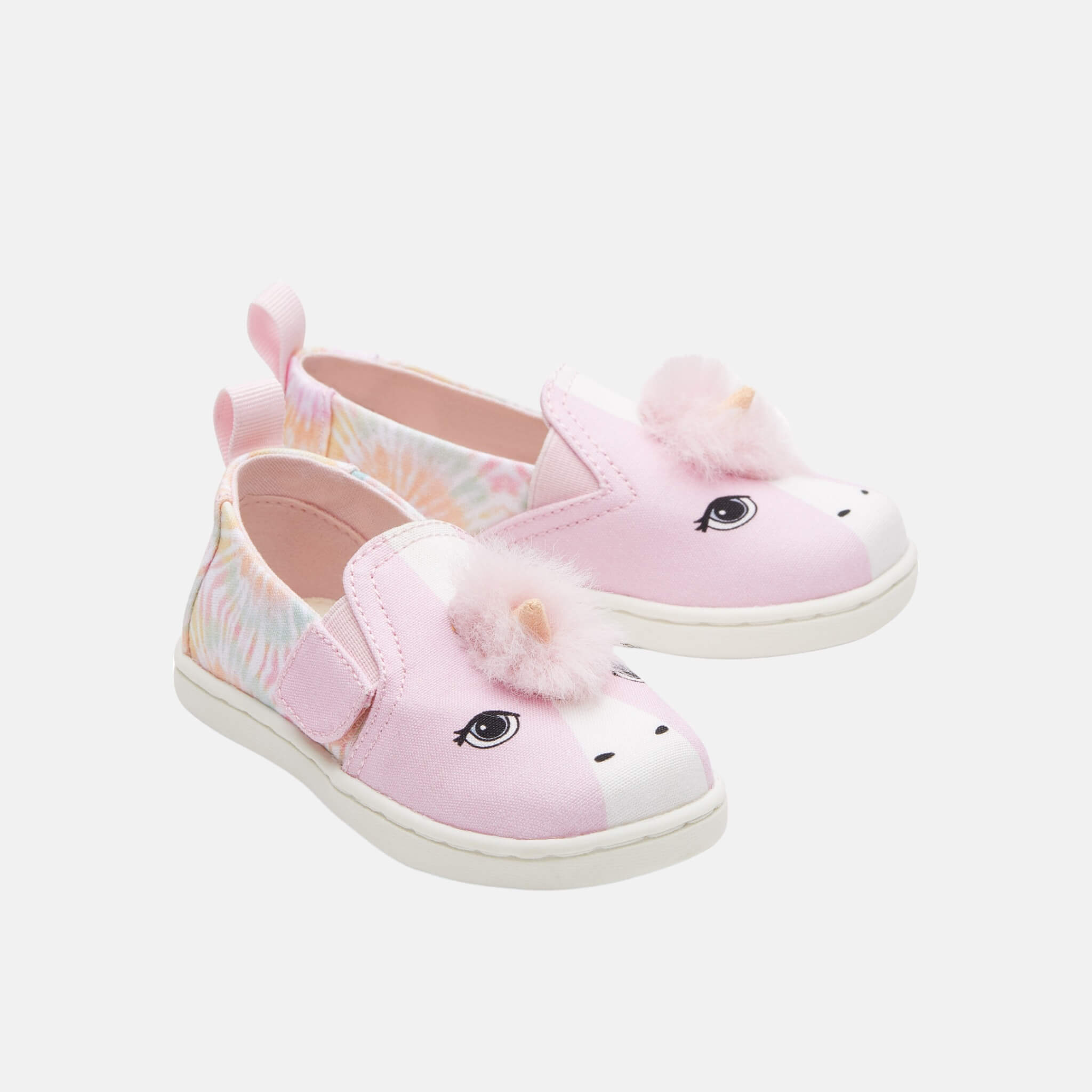 Dětské růžové espadrilky TOMS Tiny Alpargata Twin Gore