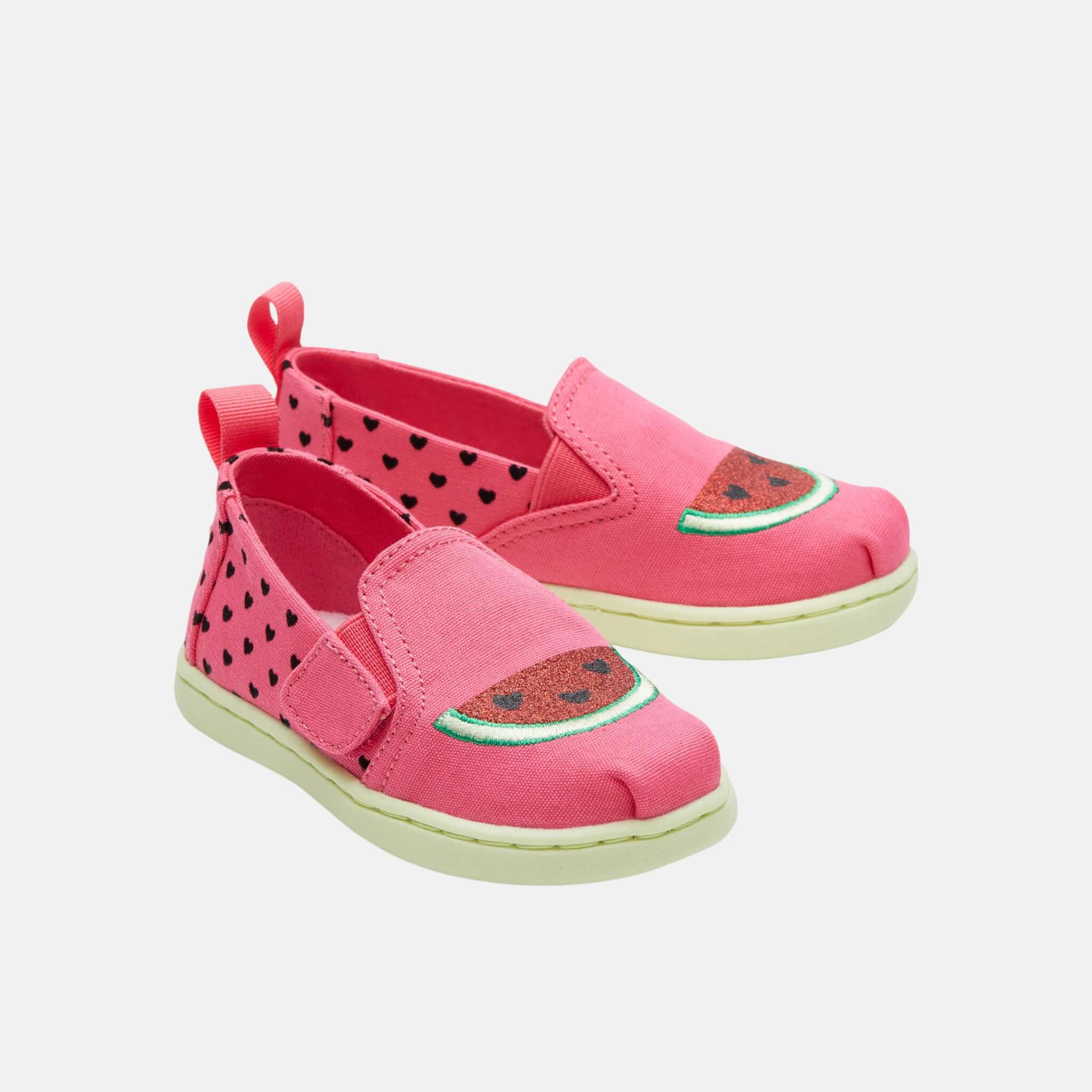 Dětské růžové espadrilky TOMS Tiny Alpargata Twin Gore