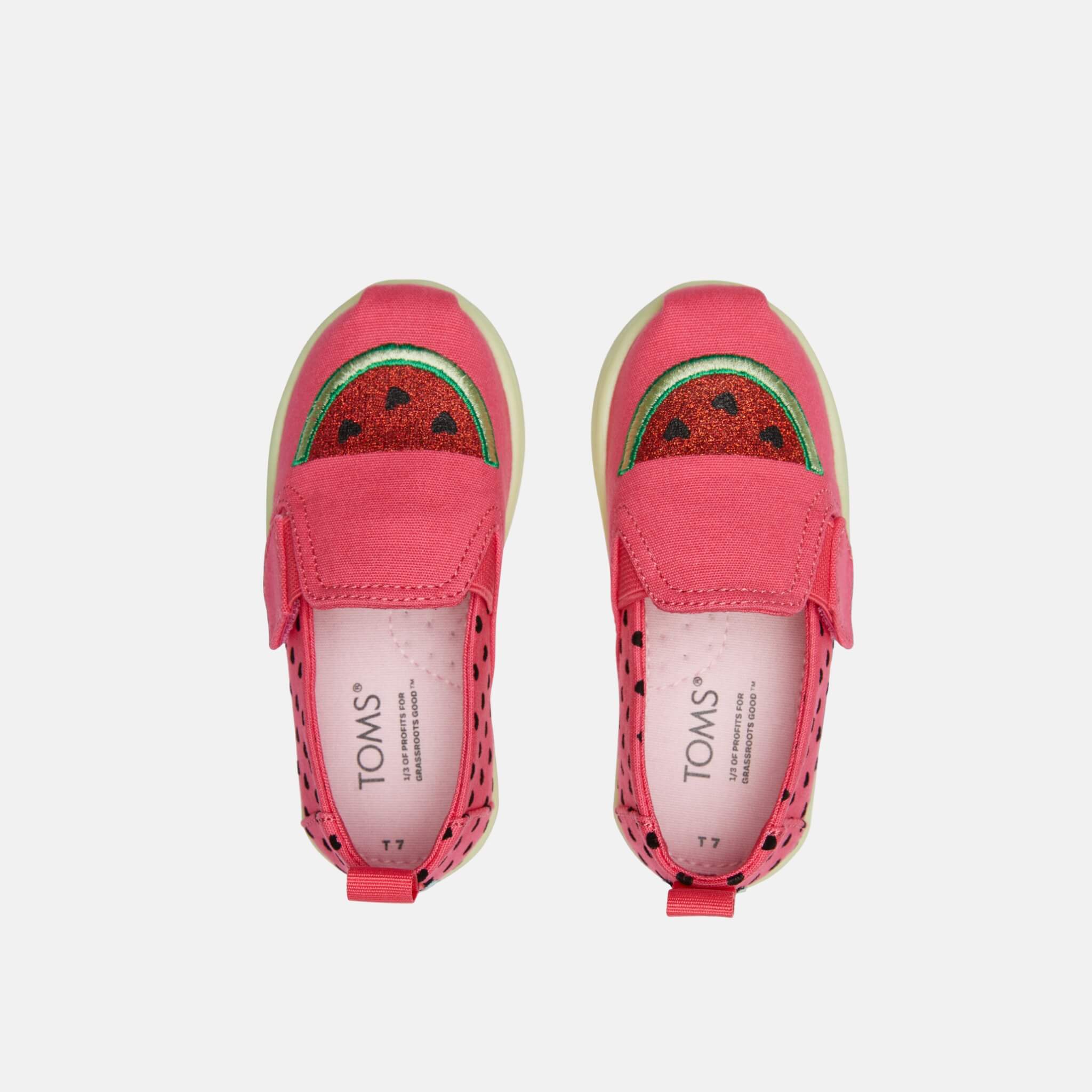 Dětské růžové espadrilky TOMS Tiny Alpargata Twin Gore