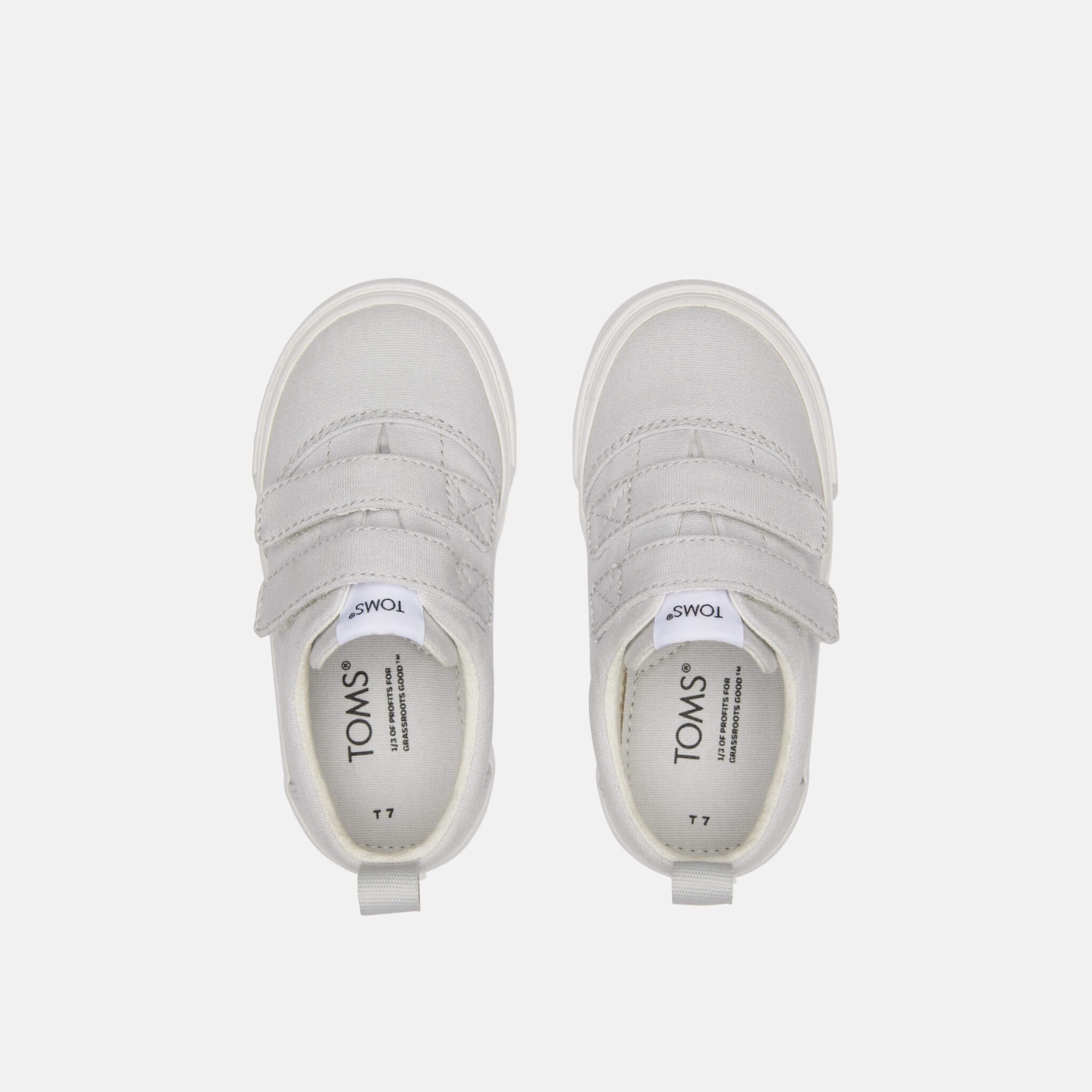 Dětské šedé tenisky TOMS Tiny Fenix Double Strap