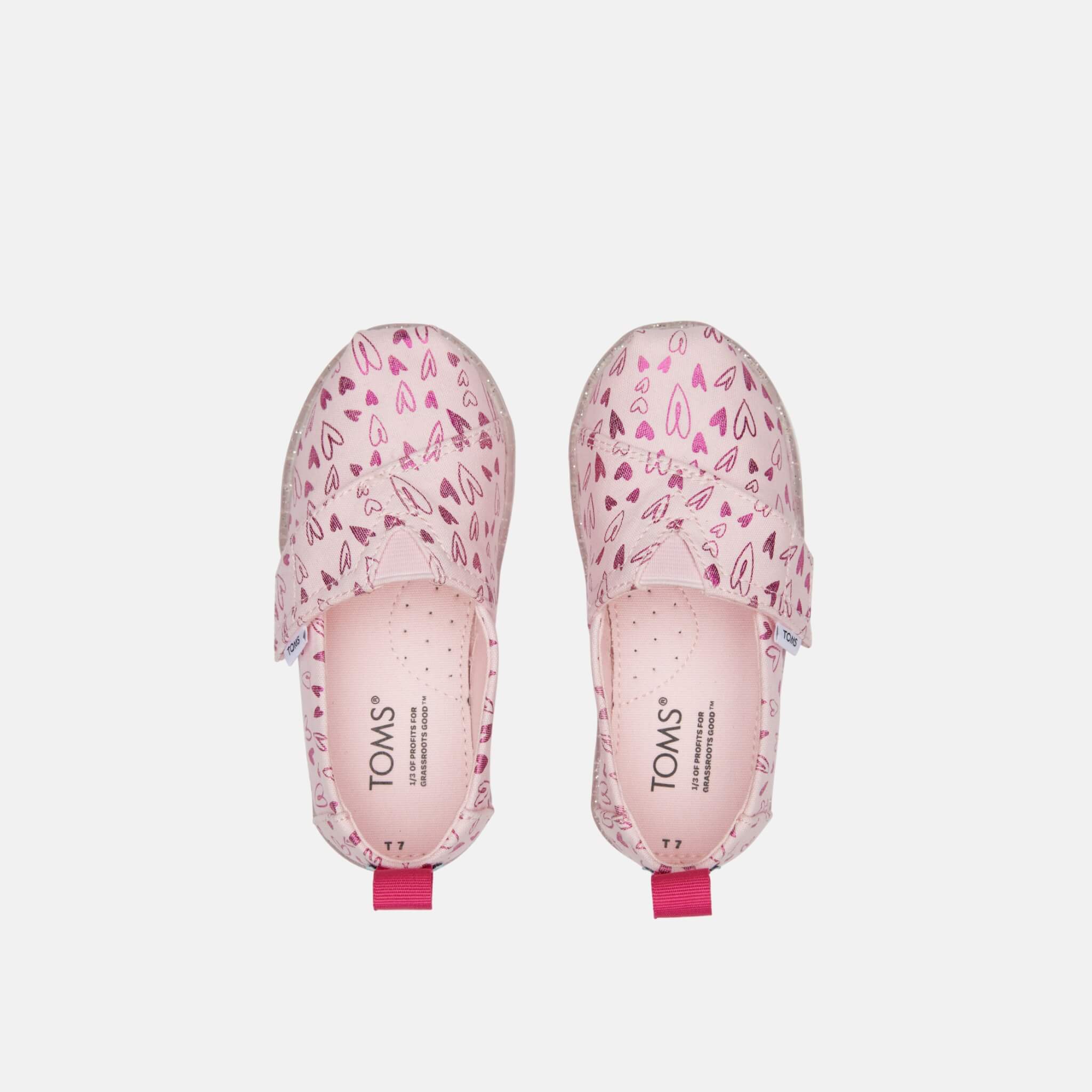 Dětské růžové espadrilky TOMS Tiny Alpargata