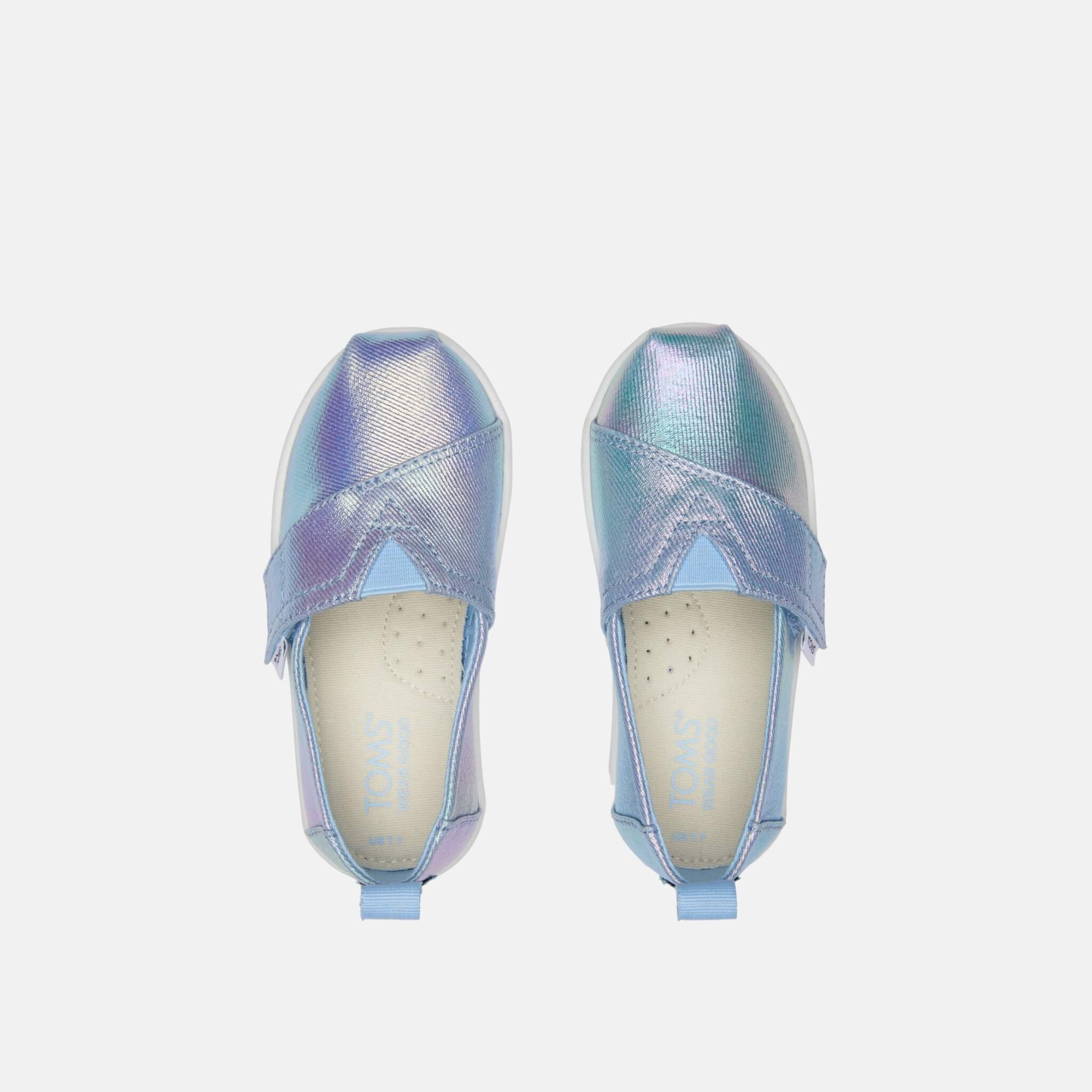 Dětské modré espadrilky TOMS Tiny Alpargata