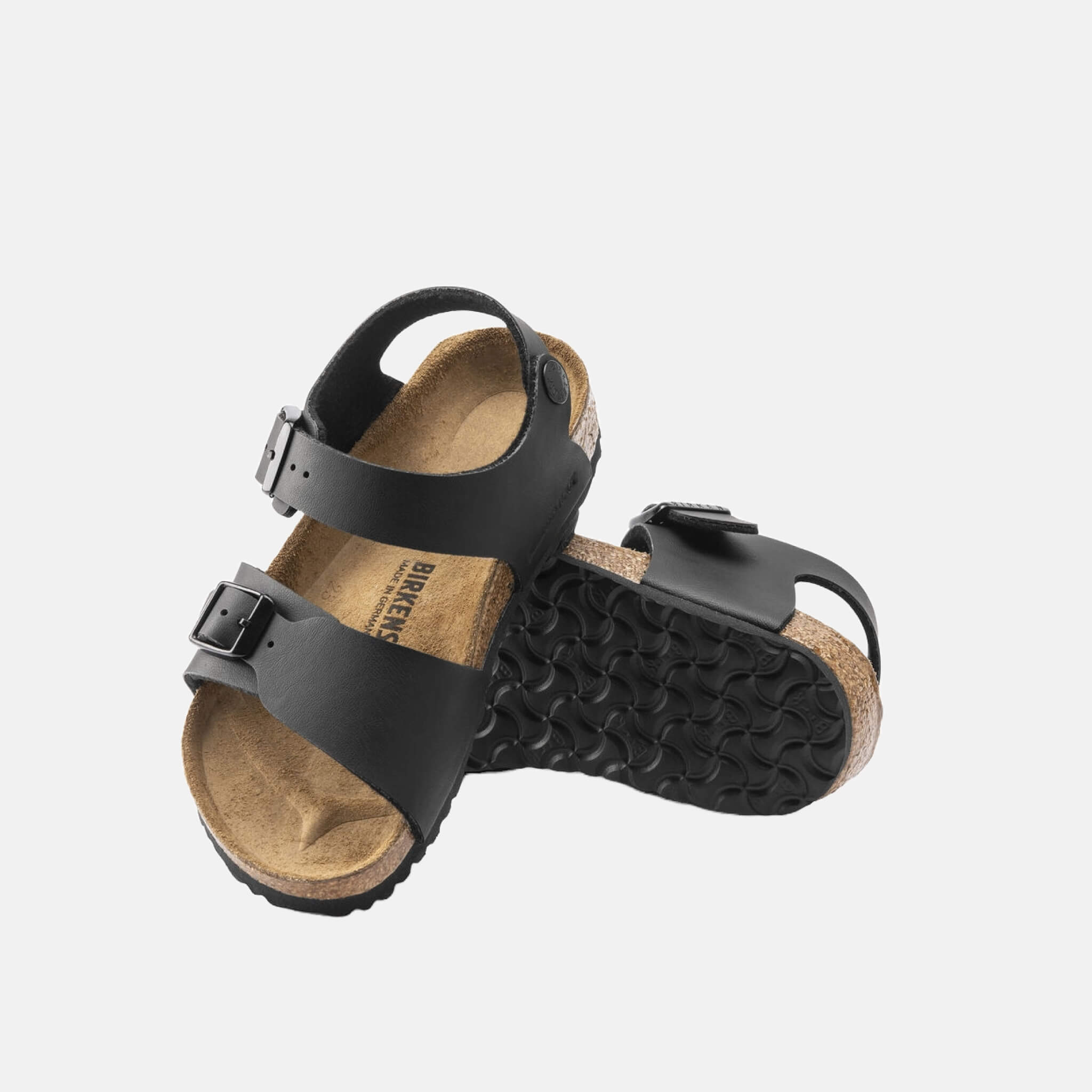 Dětské černé sandály Birkenstock New York Birko-Flor