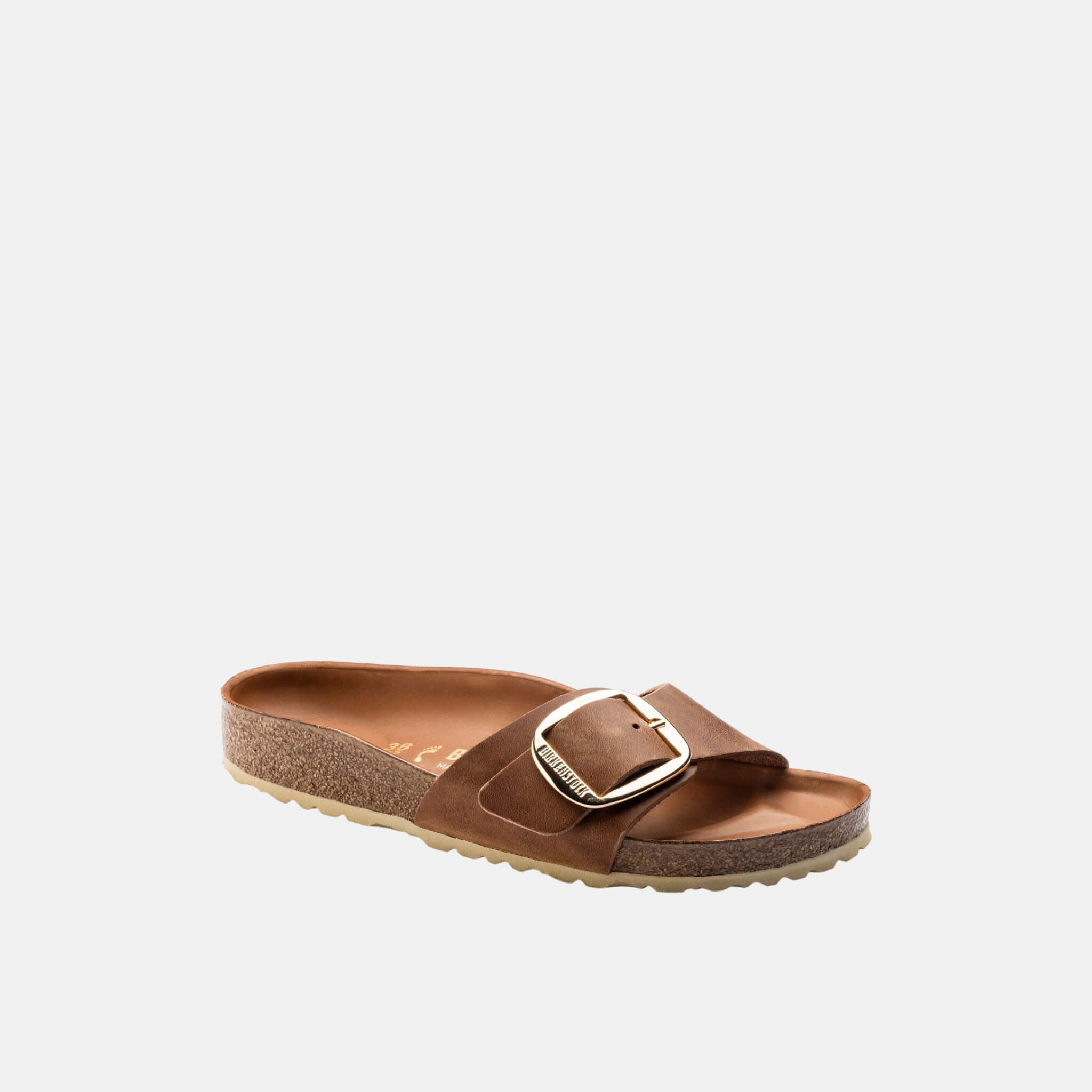 Hnědé Regular Pantofle Birkenstock Madrid Big Buckle Oiled Leather