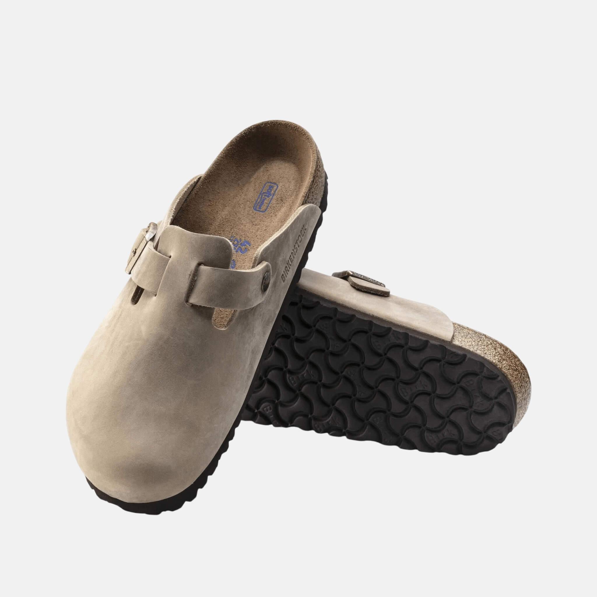 Hnědé Regular Pantofle Boston Soft Footbed Natural Leather Oiled