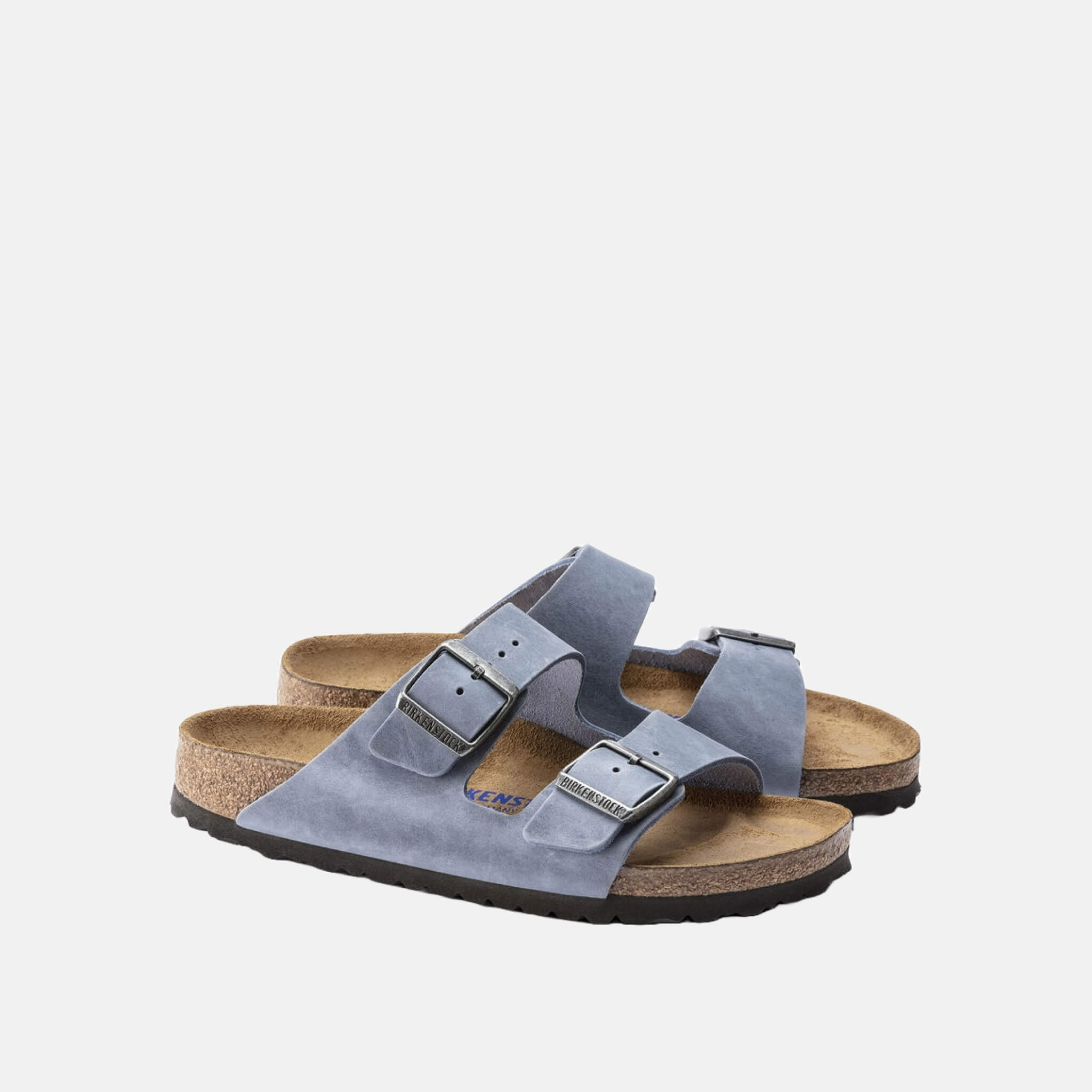 Modré pantofle Birkenstock Arizona Soft Footbed Oiled Leather