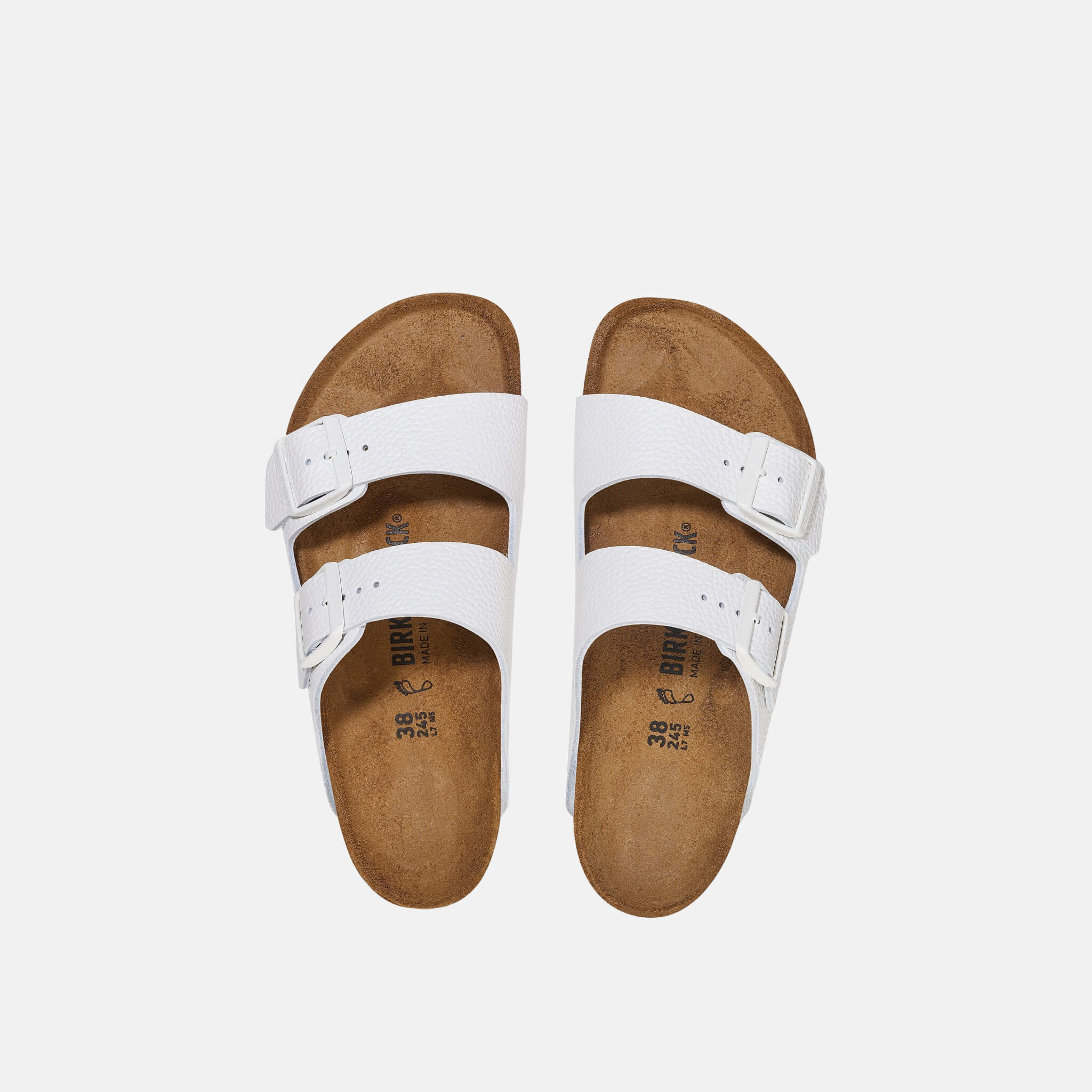 Bílé pantofle Arizona Smooth Leather