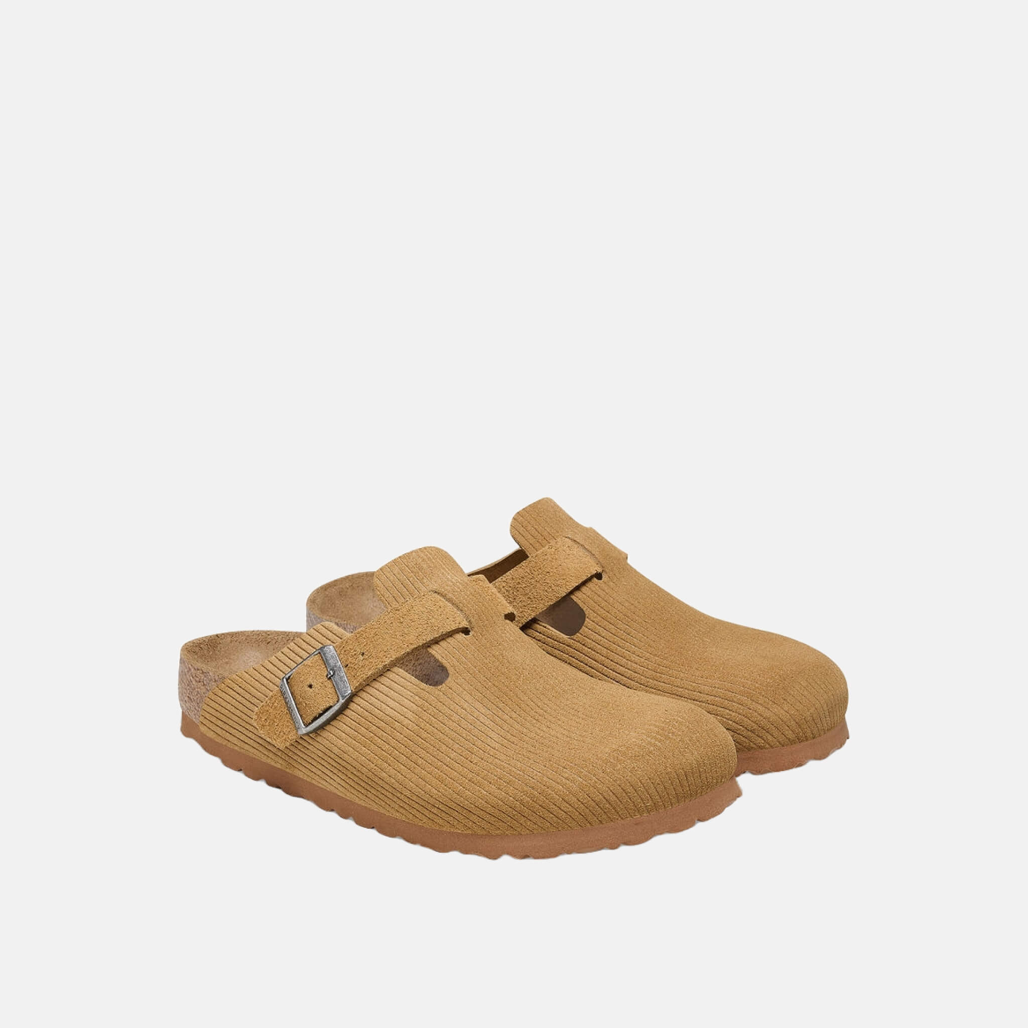 Hnědé Regular pantofle Boston Corduroy