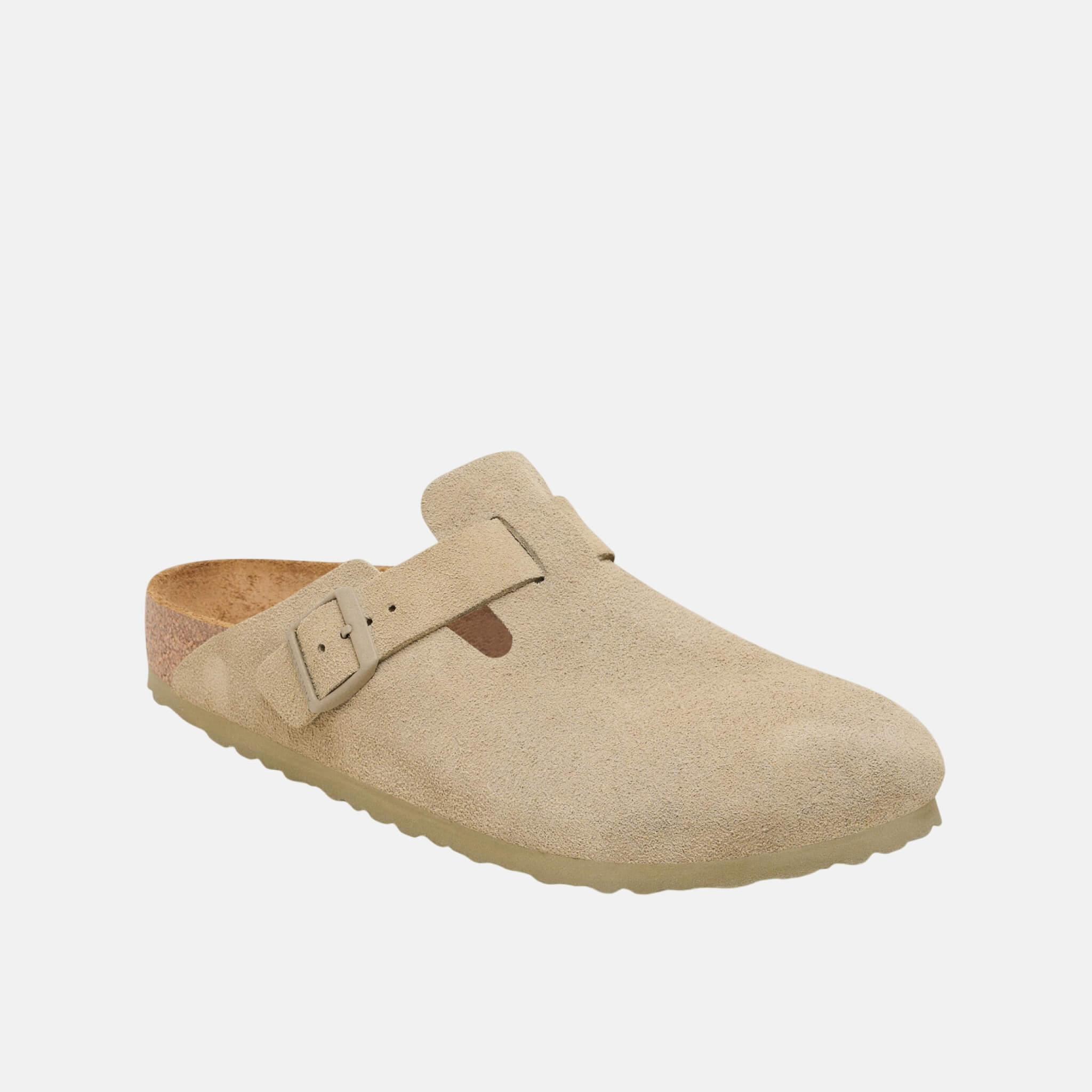 Zelené Regular Nazouváky Boston Suede Leather