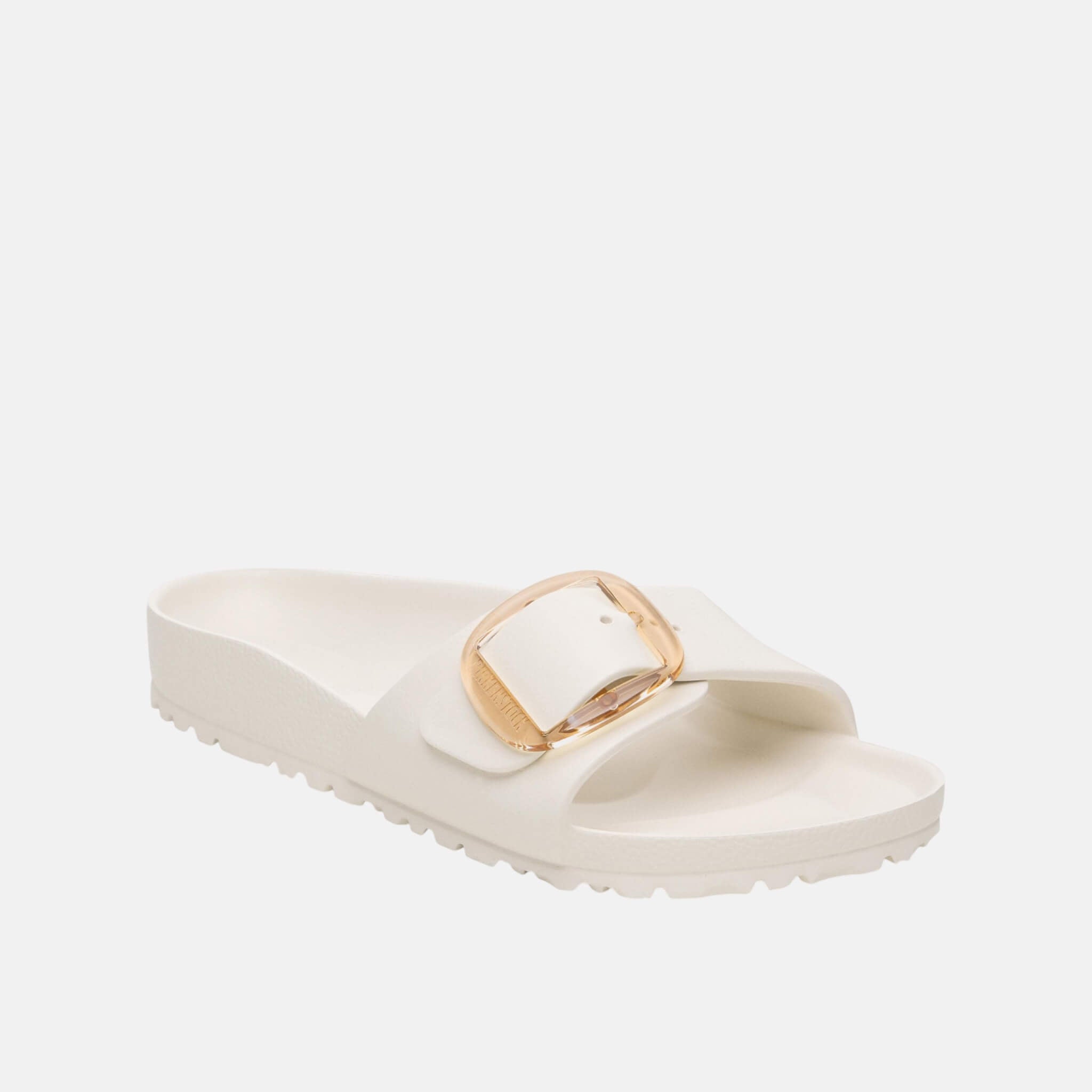 Bílé Narrow Pantofle Madrid Big Buckle EVA