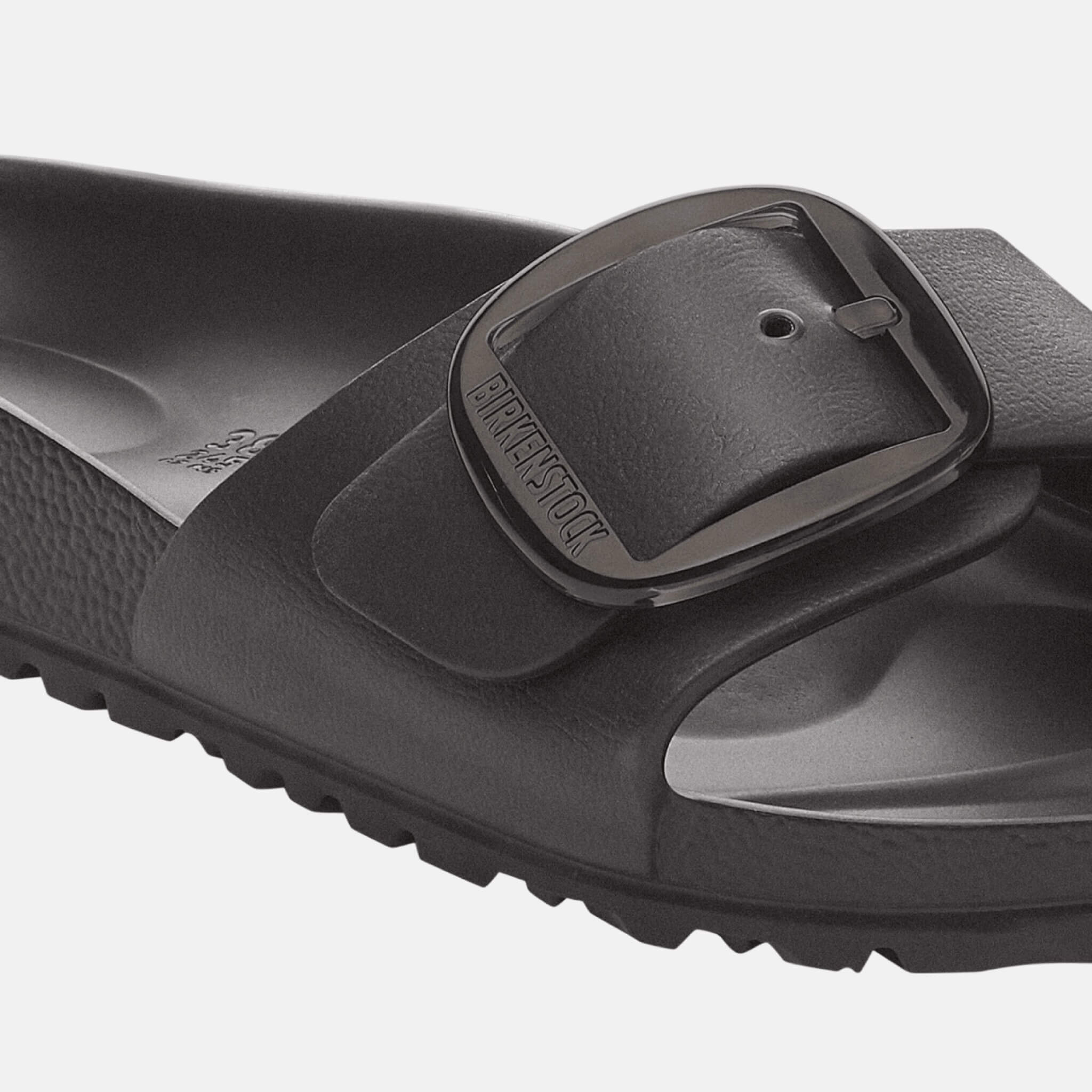 Černé Narrow Pantofle Madrid Big Buckle EVA