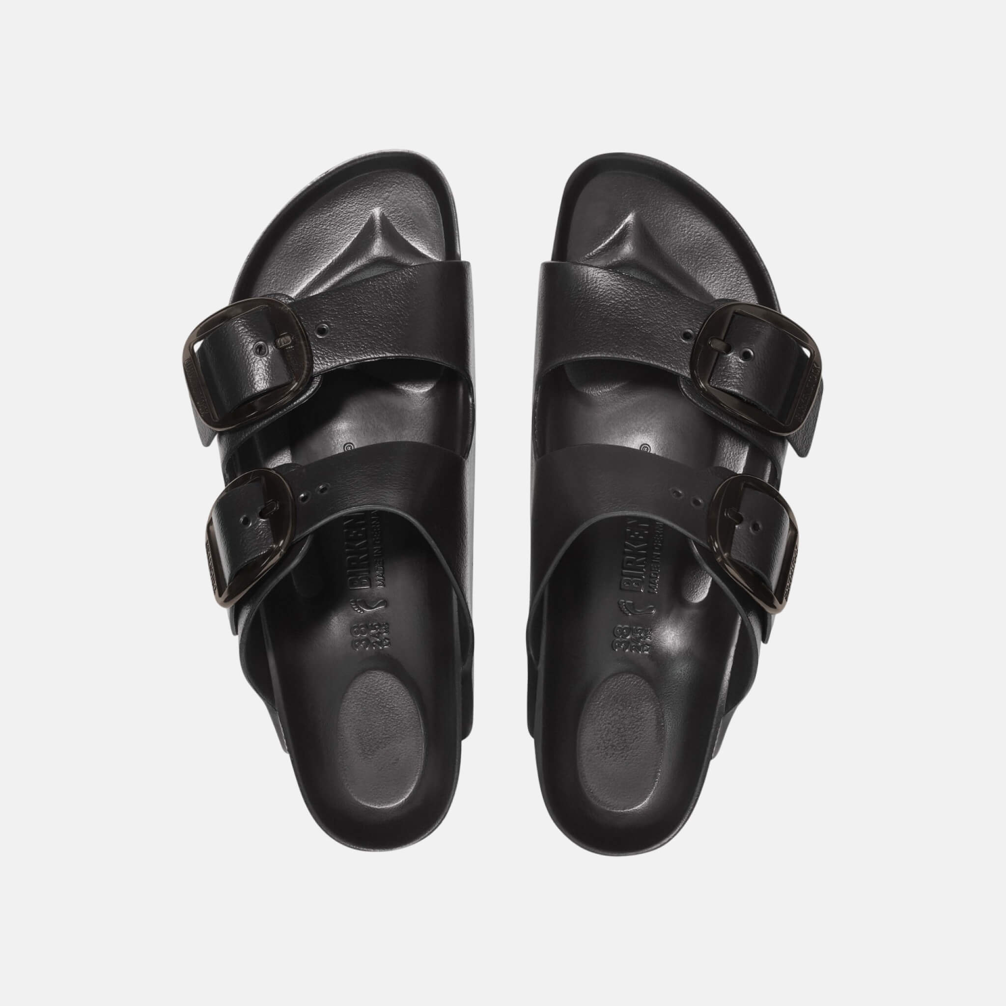 Černé Narrow Pantofle Arizona Big Buckle EVA