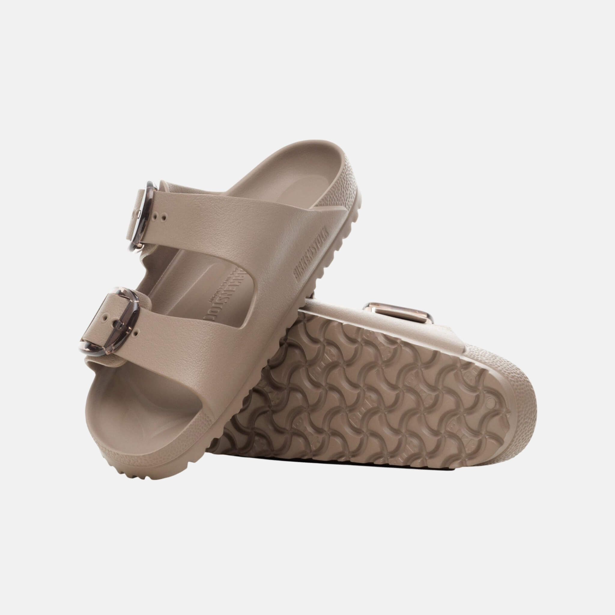 Béžové narrow pantofle Arizona Big Buckle EVA