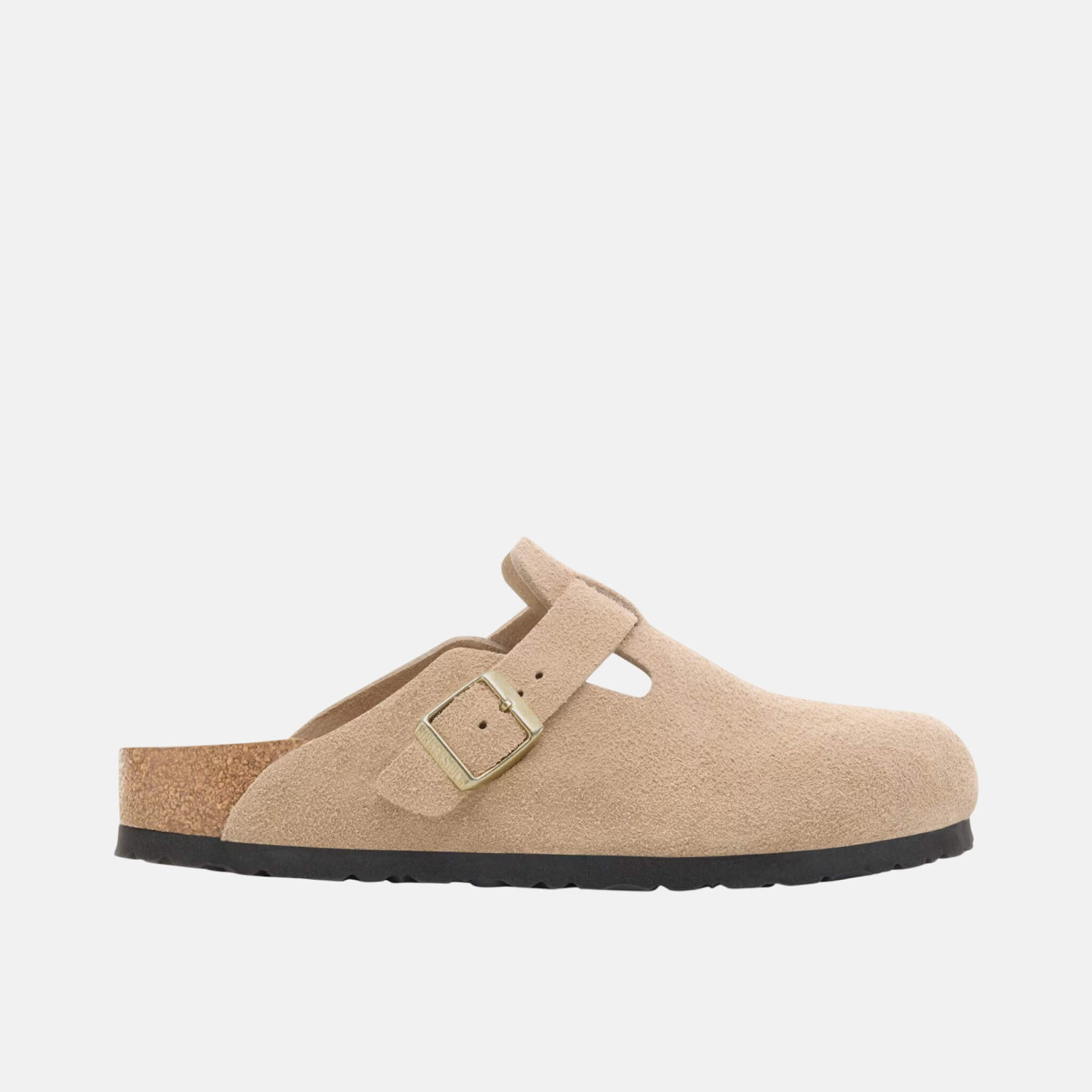 Béžové regular nazouváky Boston Suede Leather