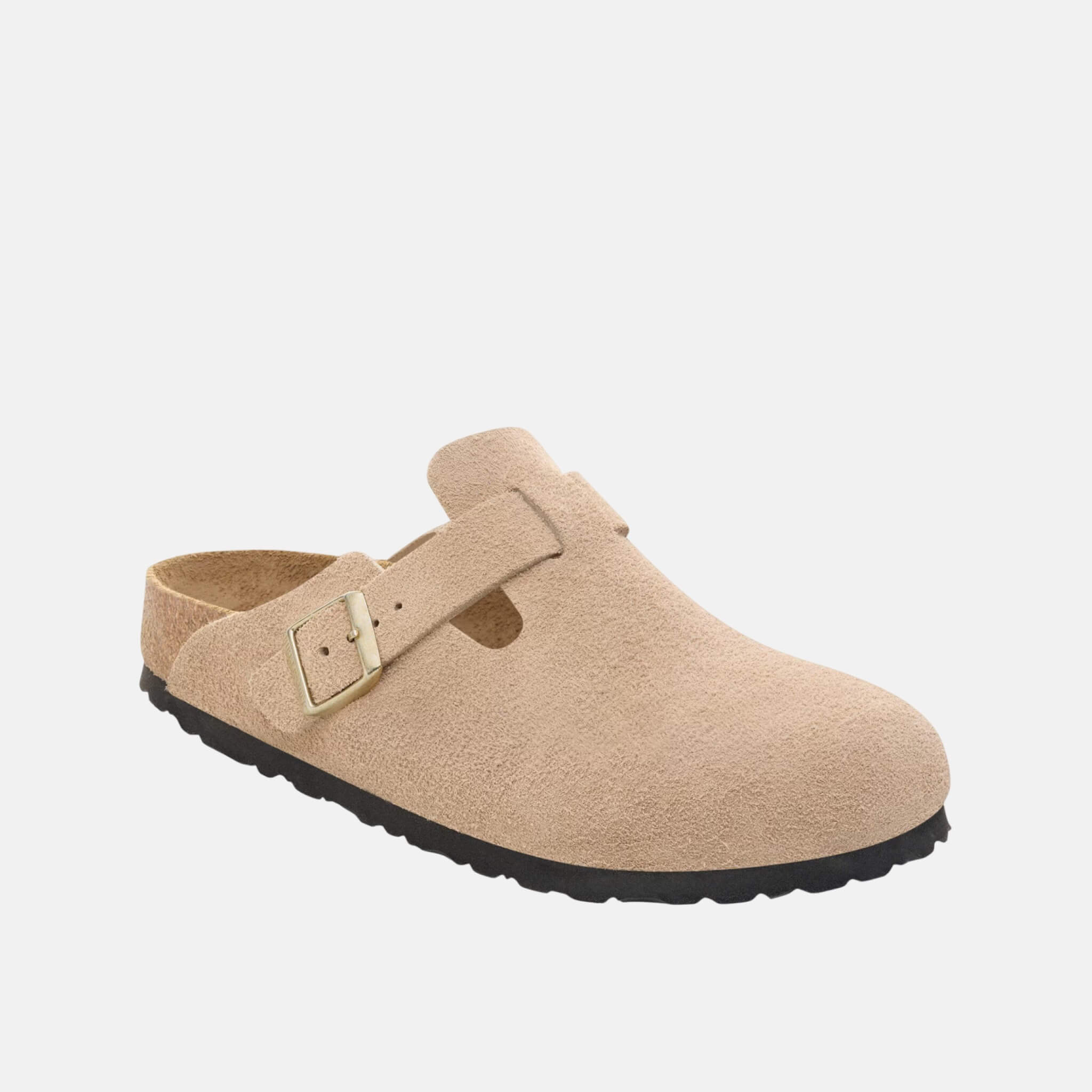 Béžové regular nazouváky Boston Suede Leather