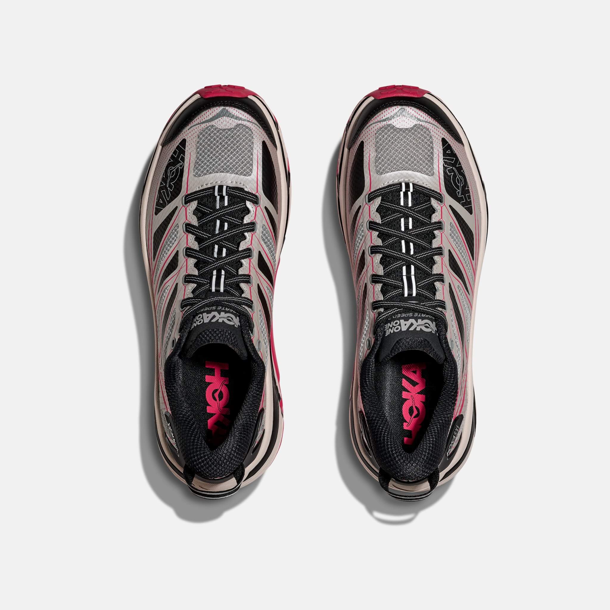 Unisex šedo-černé tenisky Hoka Mafate Speed 2