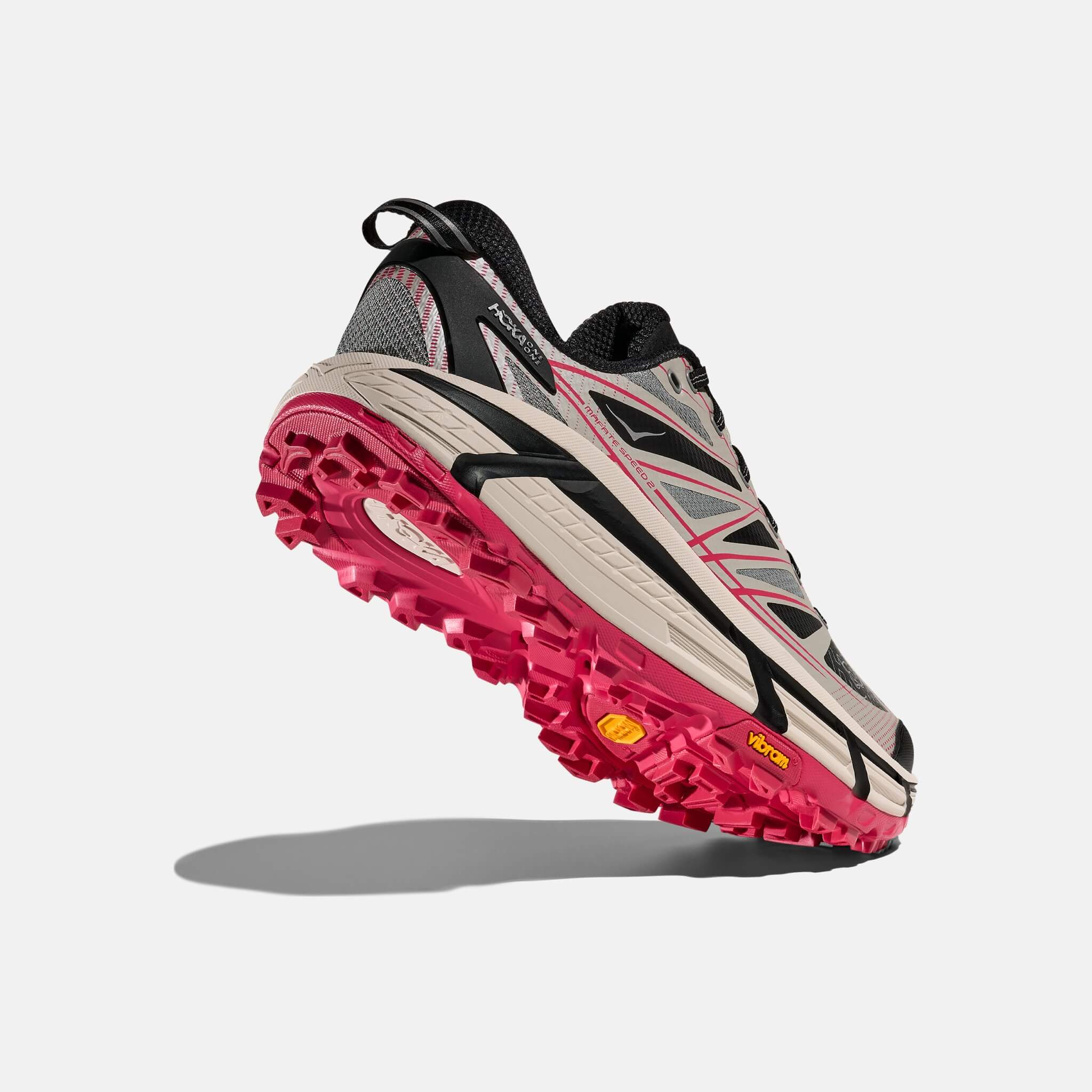 Unisex šedo-černé tenisky Hoka Mafate Speed 2