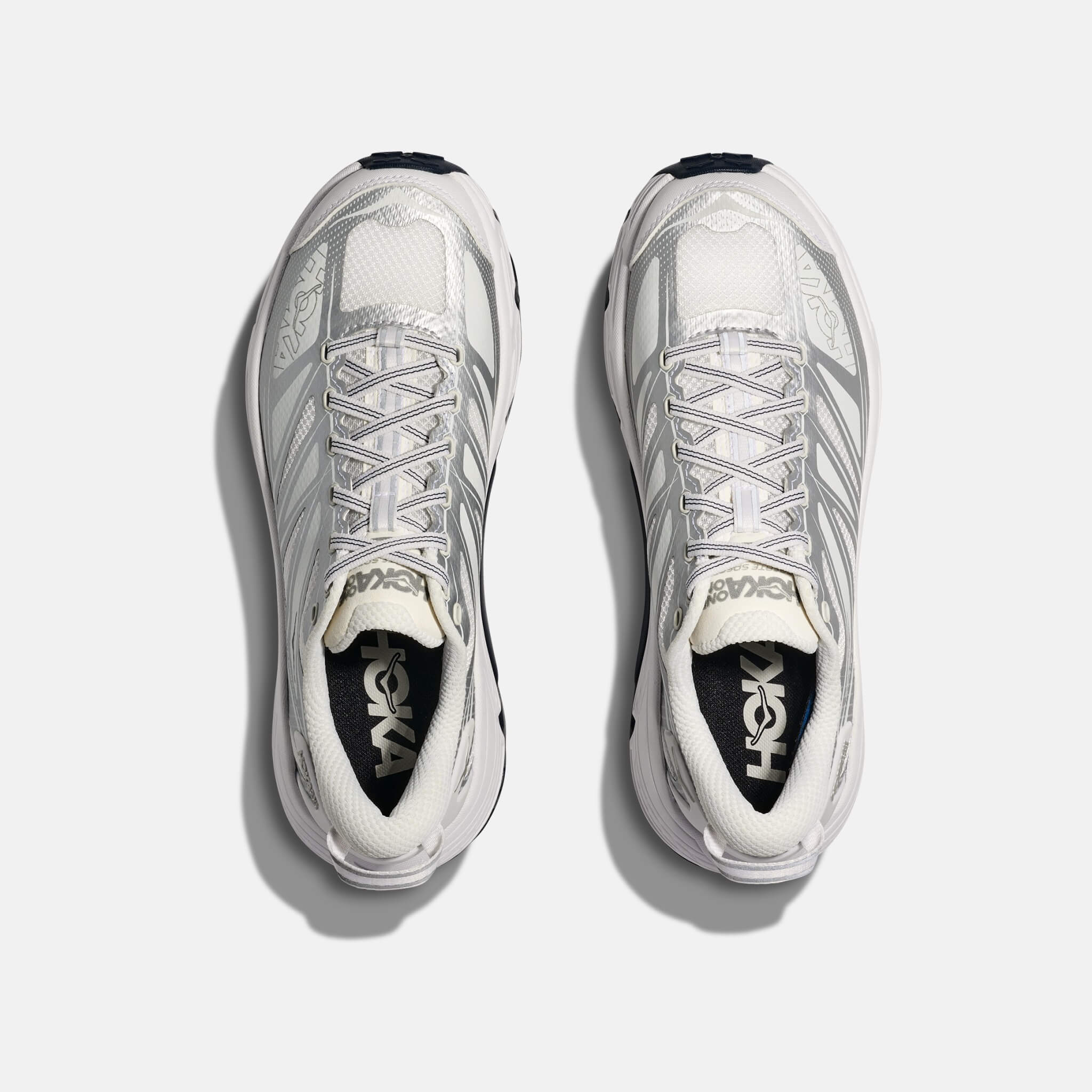 Unisex bílo-stříbrné tenisky Hoka Mafate Speed 2