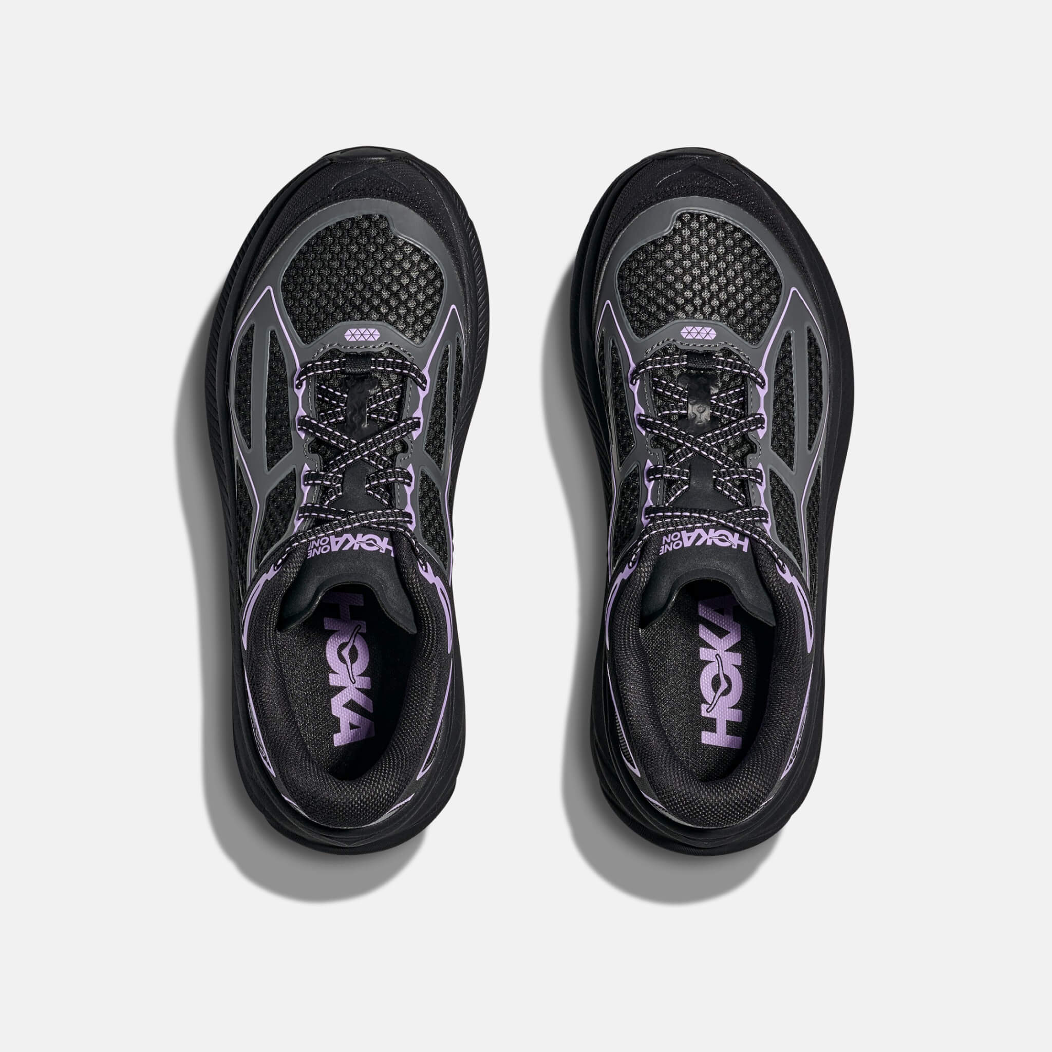 Unisex černo-fialové tenisky Hoka Clifton One9