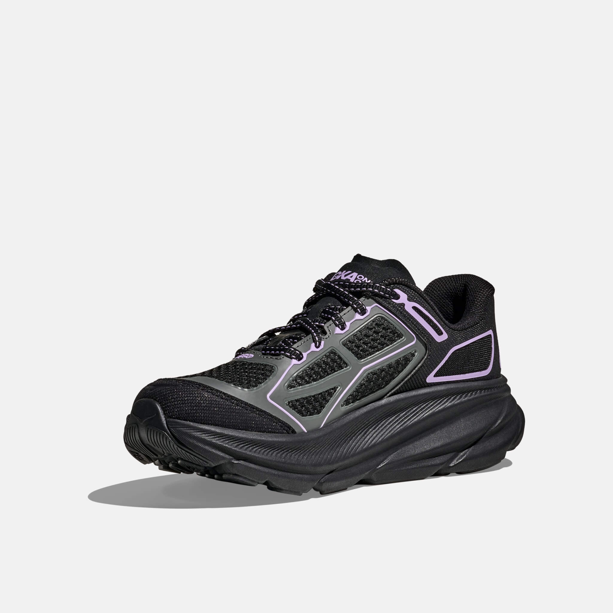 Unisex černo-fialové tenisky Hoka Clifton One9