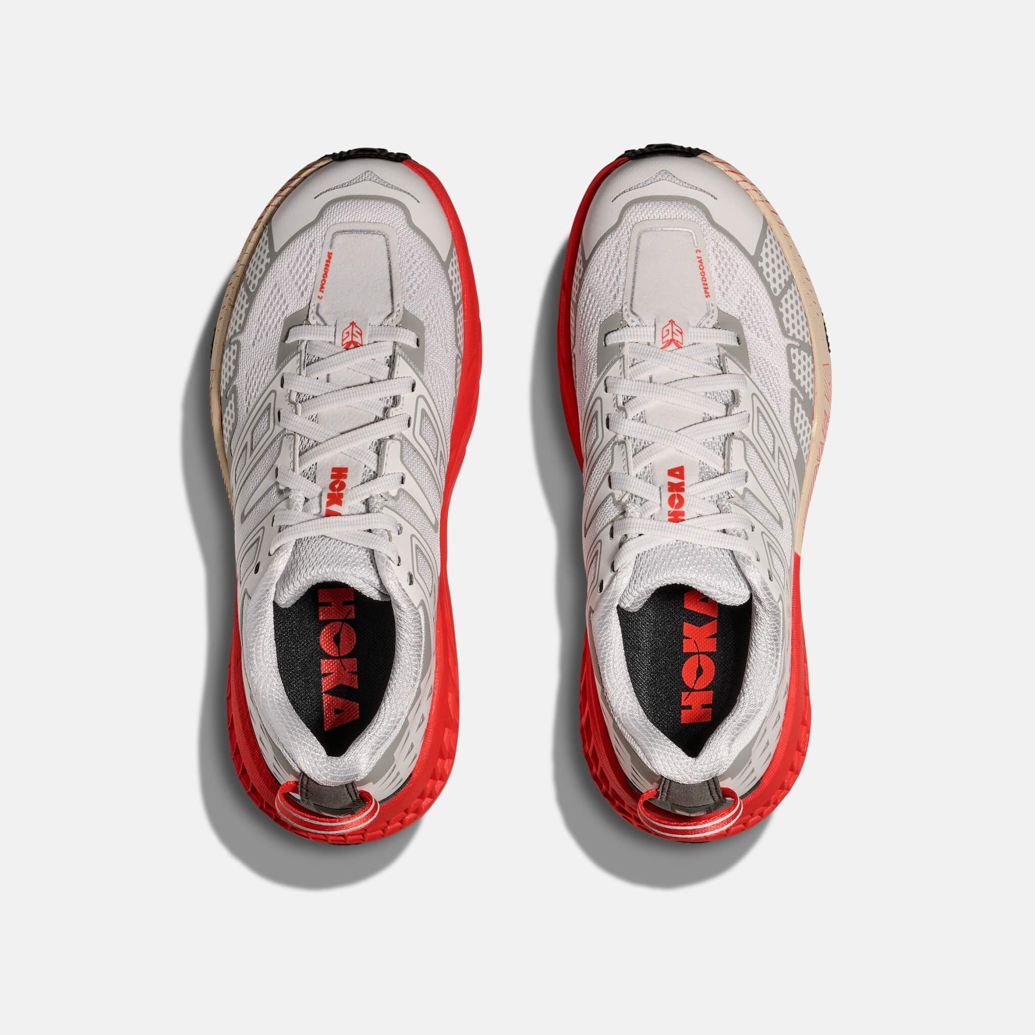 Unisex šedo-červené tenisky Hoka Speedgoat 2