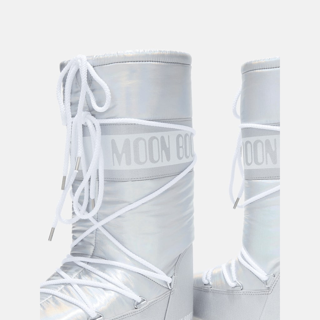 Dámské stříbrné sněhule Moon Boot Icon Met