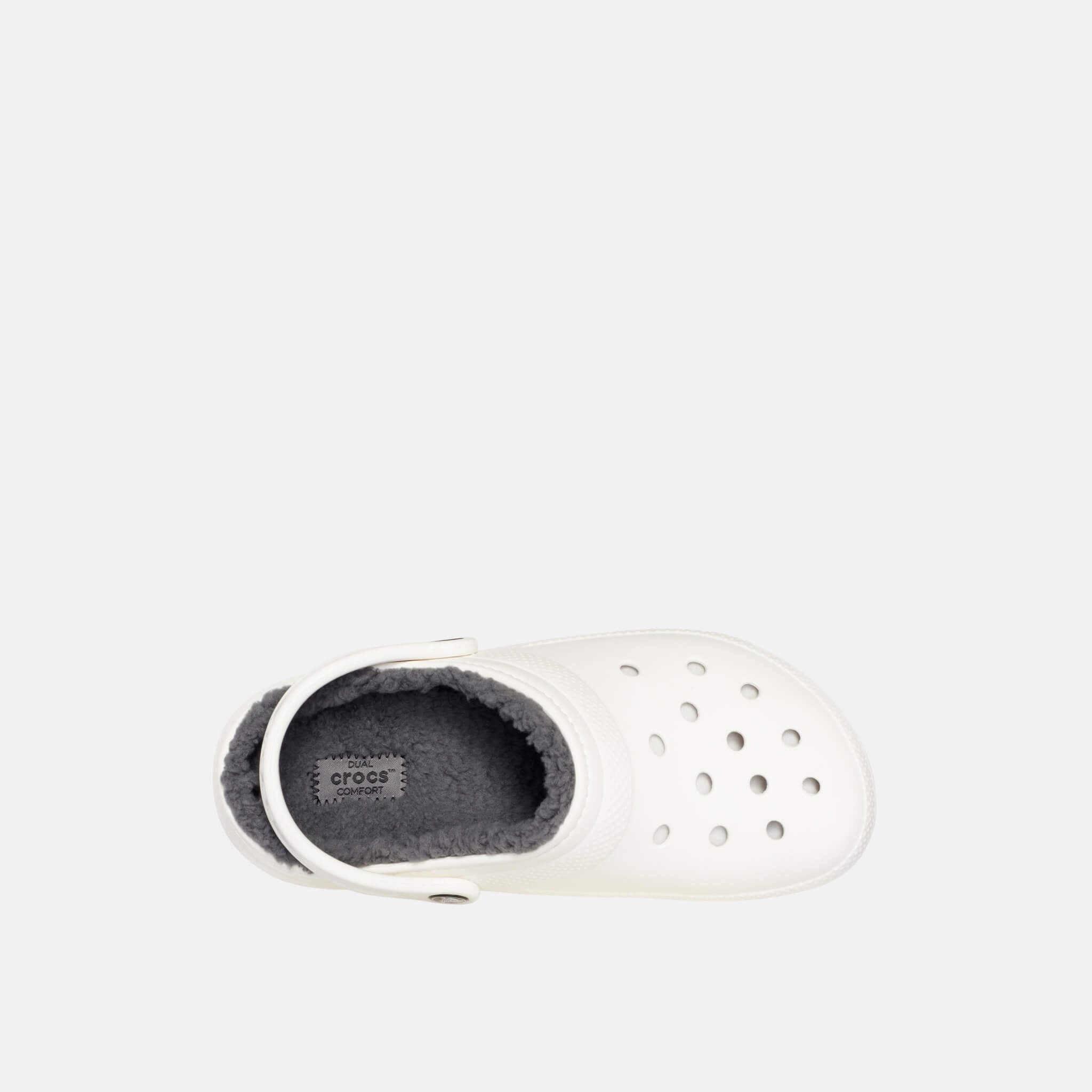 Classic Lined Clog White/Grey
