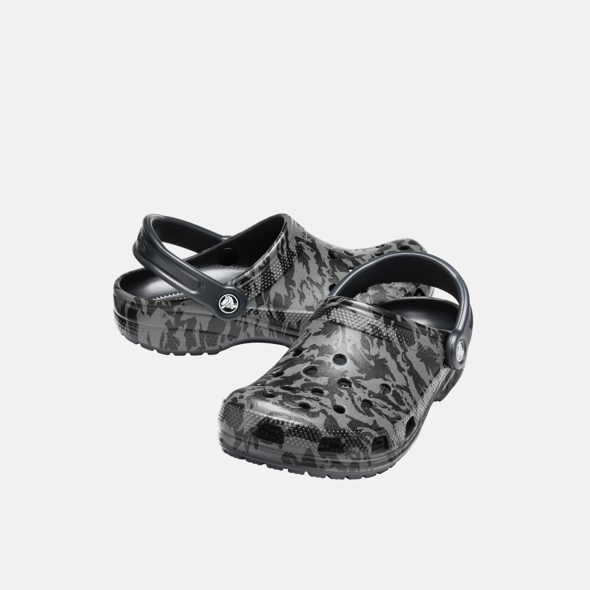 Classic Printed Camo Clog Black Black