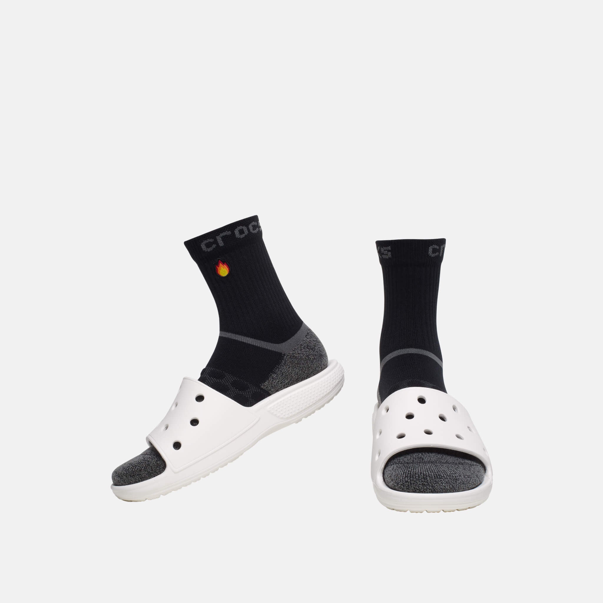 Crocs Socks Adult Quarter Graphic 3 pack