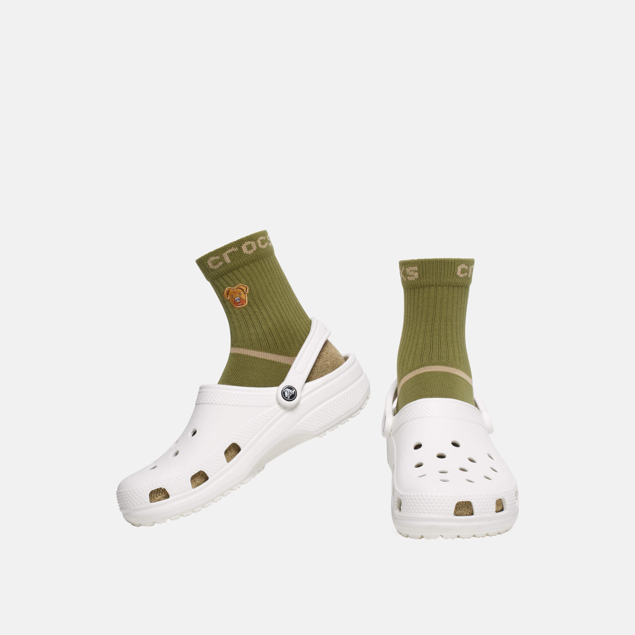 Crocs Socks Adult Quarter Graphic 3 pack