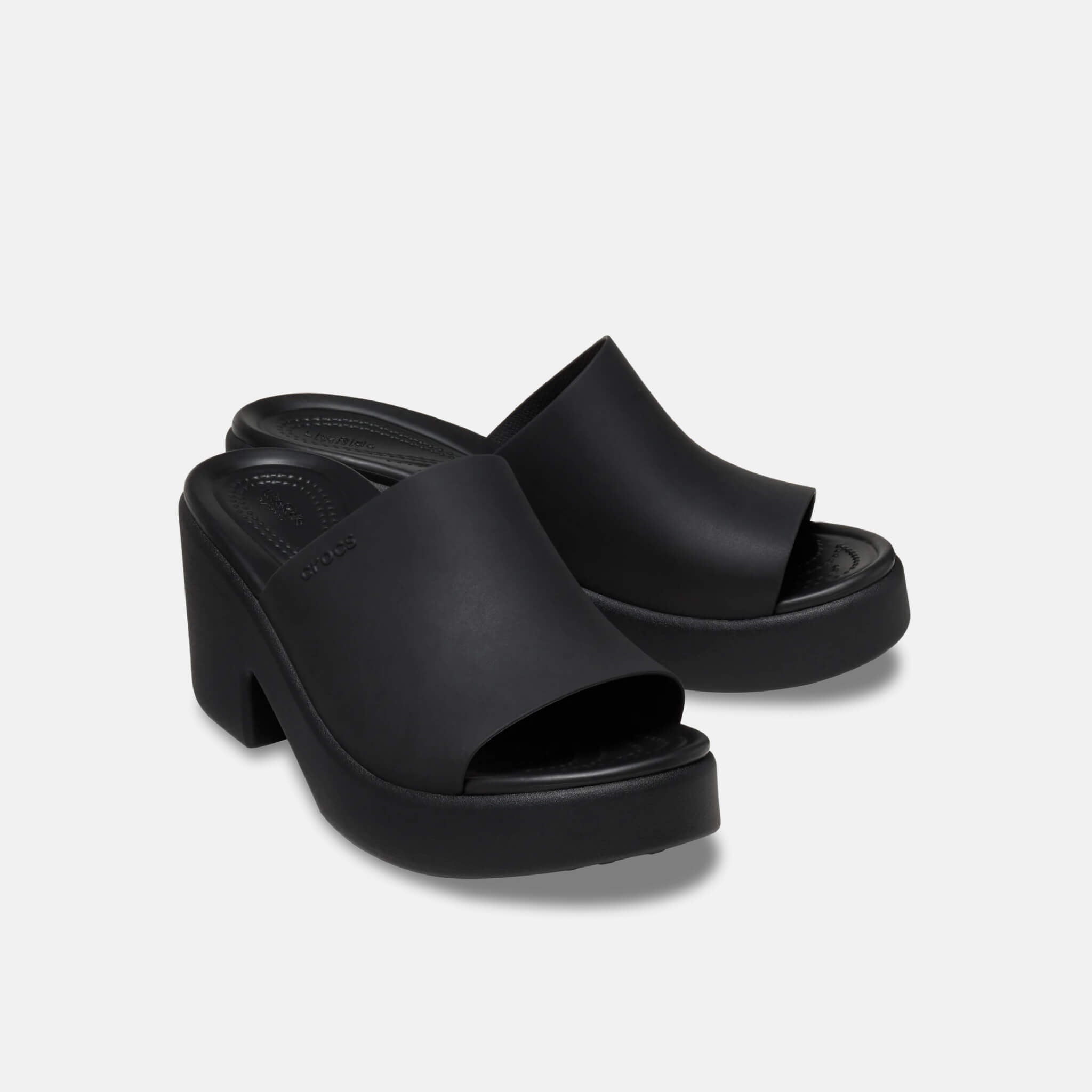 Brooklyn Slide Heel Black/Black