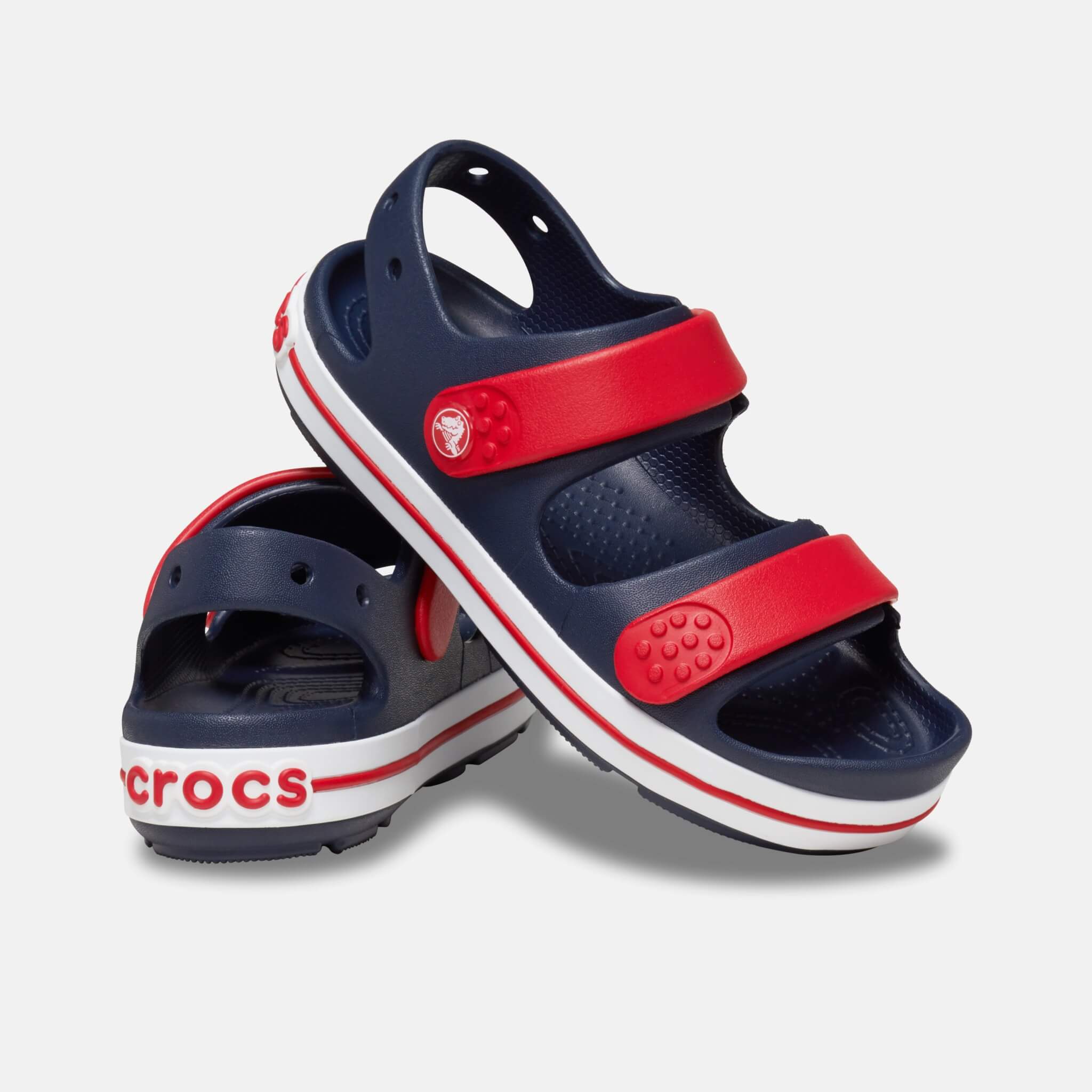 Crocband Cruiser Sandal T Navy/Varsity Red
