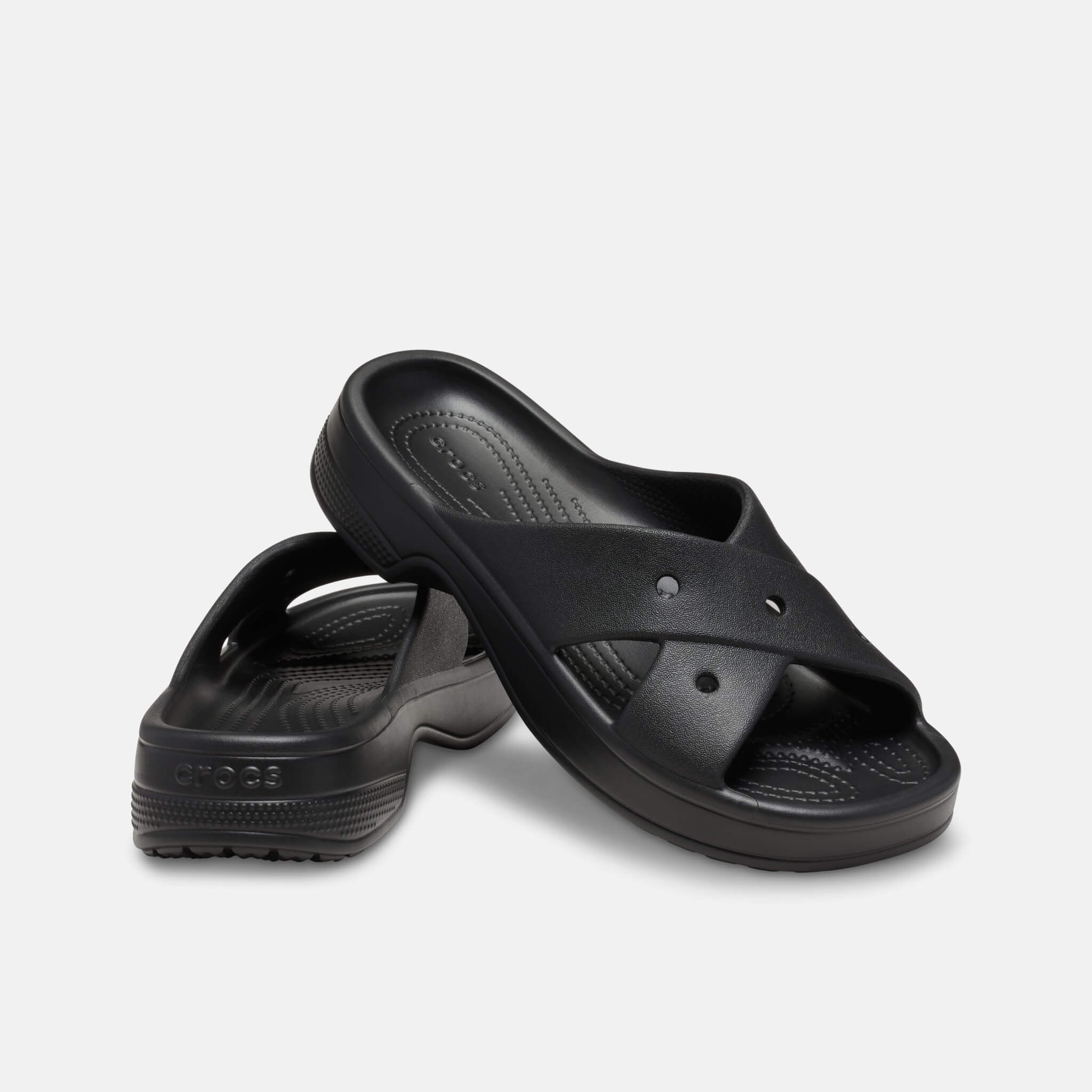 Classic Womens Cross Strap Black