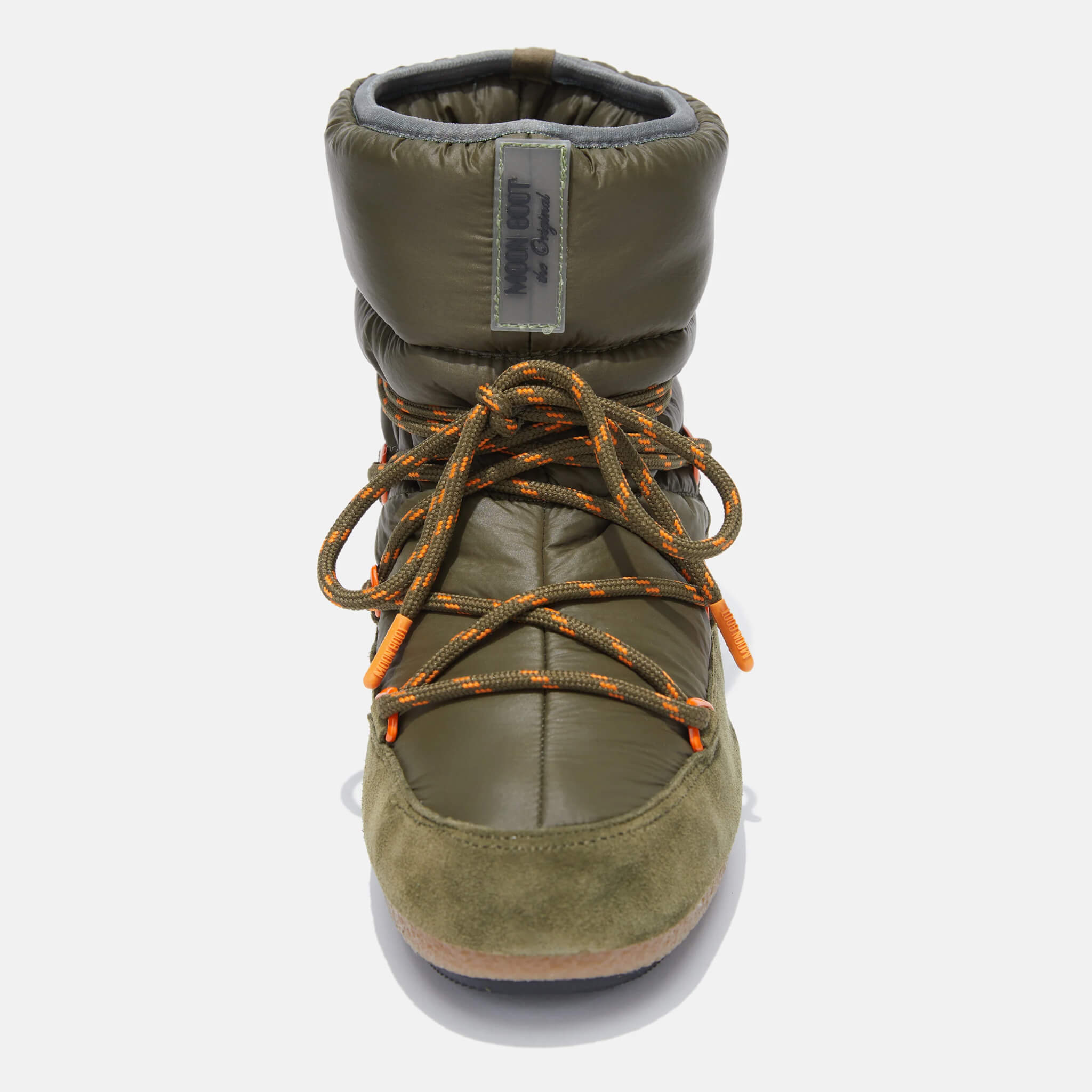 Dámské zelené sněhule Moon Boot Low Suede Nylon