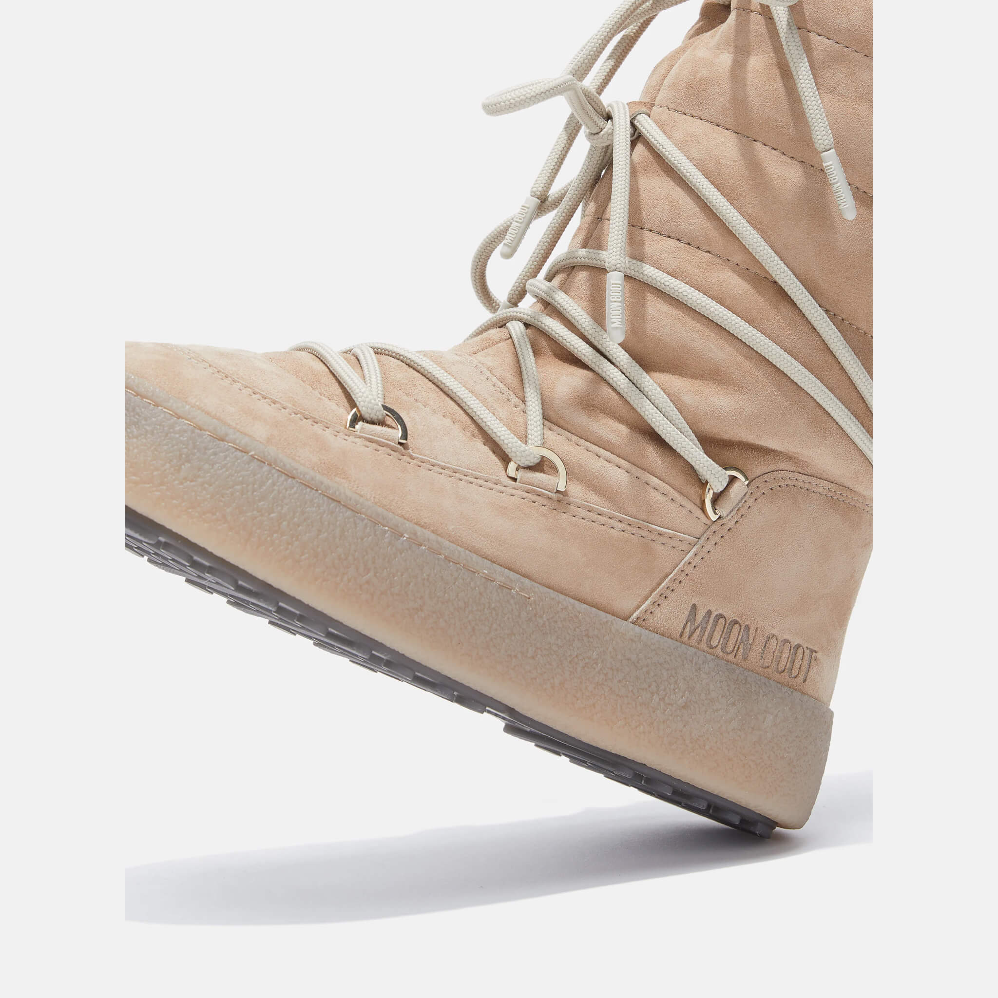 Dámské béžové sněhule Moon Boot Ltrack Suede