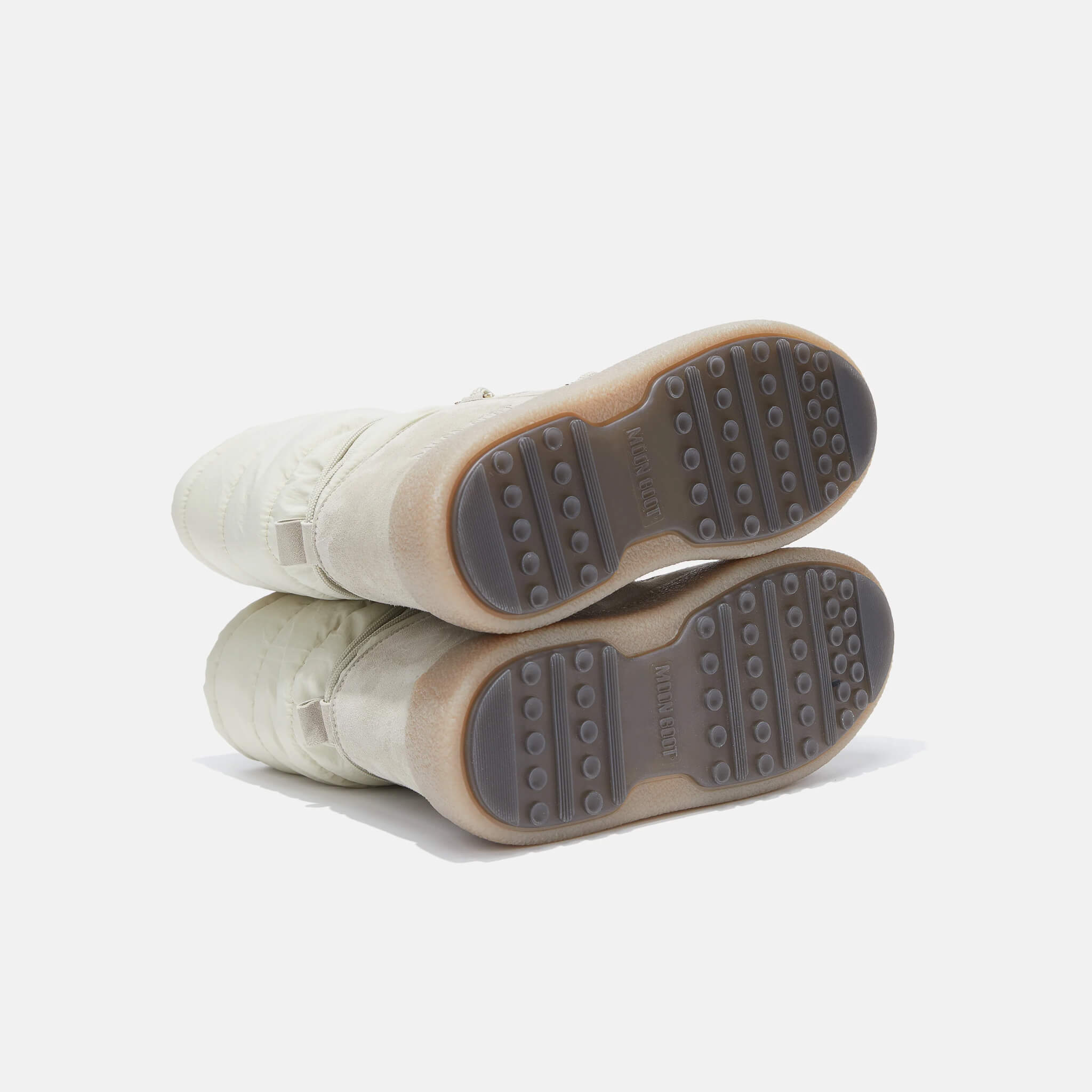 Dámské krémové sněhule Moon Boot Ltrack Suede Nylon